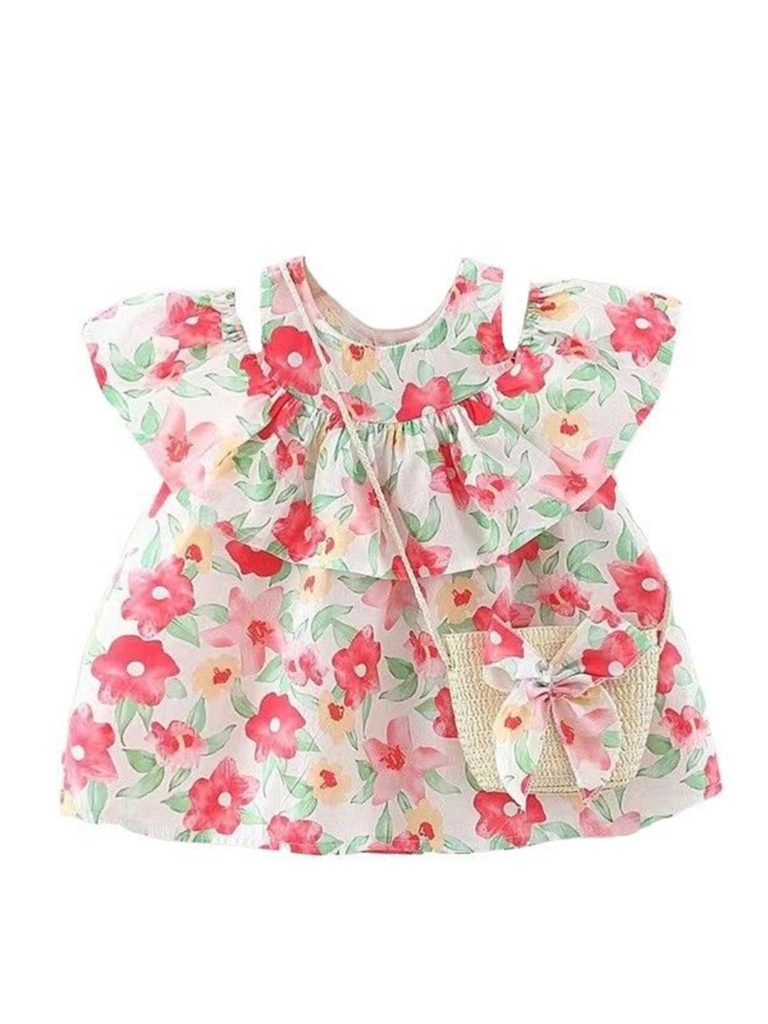 

StyleCast x Revolte Floral Print Chiffon A-Line Dress, White