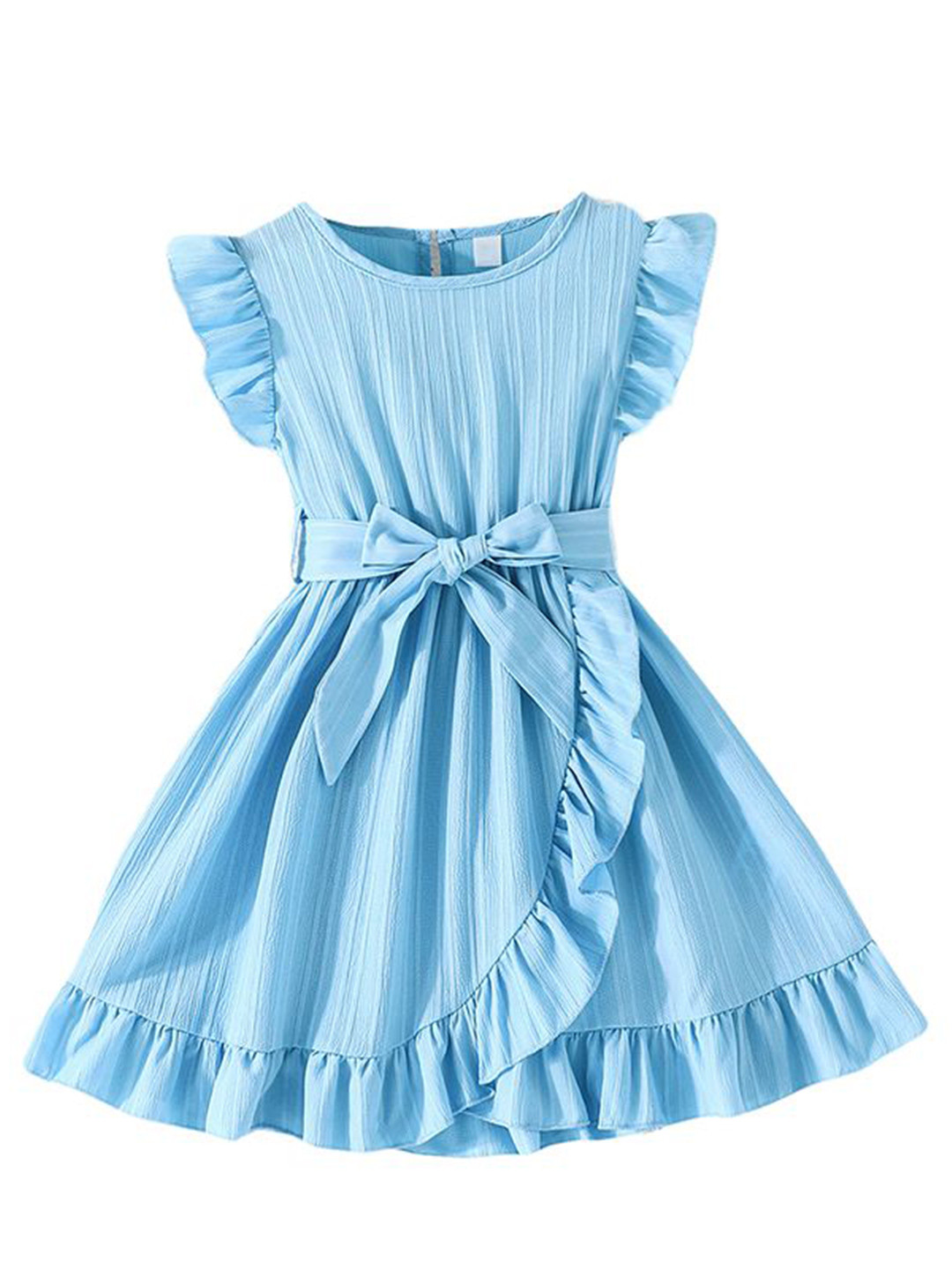

StyleCast x Revolte Girls Flutter Sleeves A-Line Dress, Blue