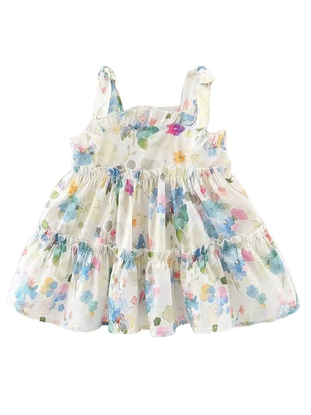 

StyleCast x Revolte Girls Floral Printed Fit & Flare Dress, Blue