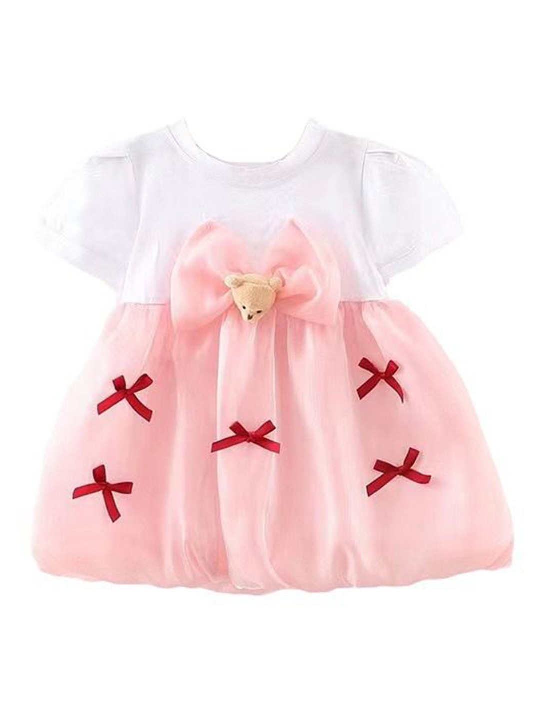 

StyleCast x Revolte Georgette Fit & Flare Dress, Pink