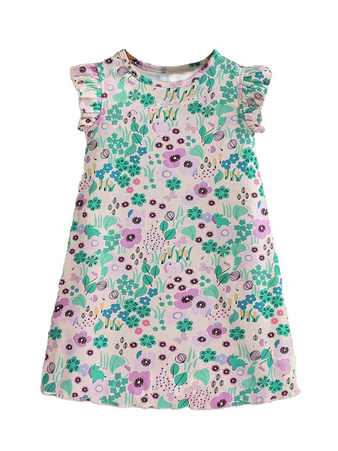 

StyleCast x Revolte Girls Floral Print A-Line Dress, Green