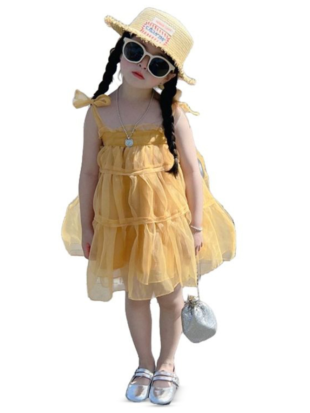 

StyleCast x Revolte Girls Shoulder Straps A-Line Dress, Yellow