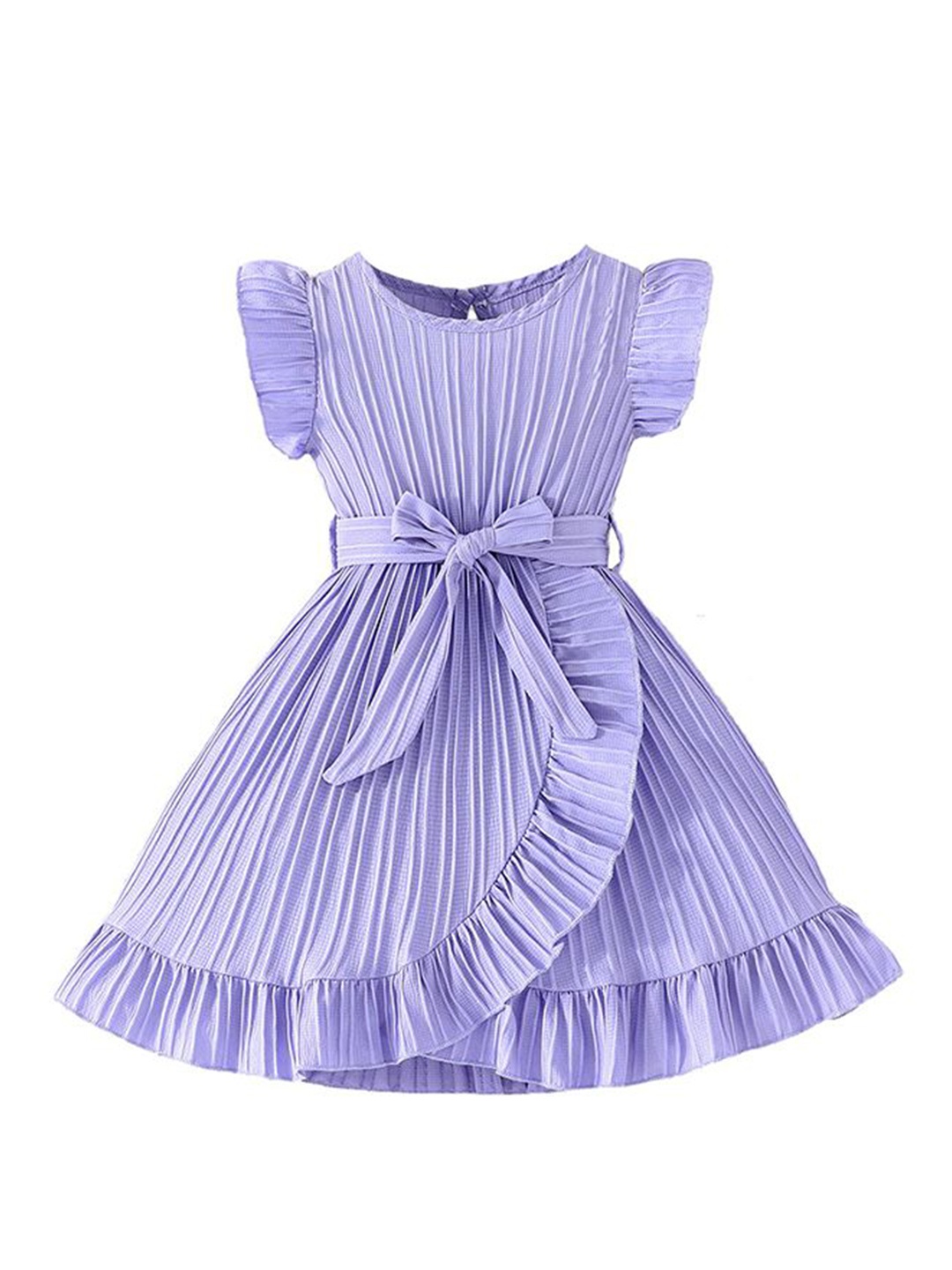 

StyleCast x Revolte Girls Striped Chiffon Fit & Flare Dress, Purple