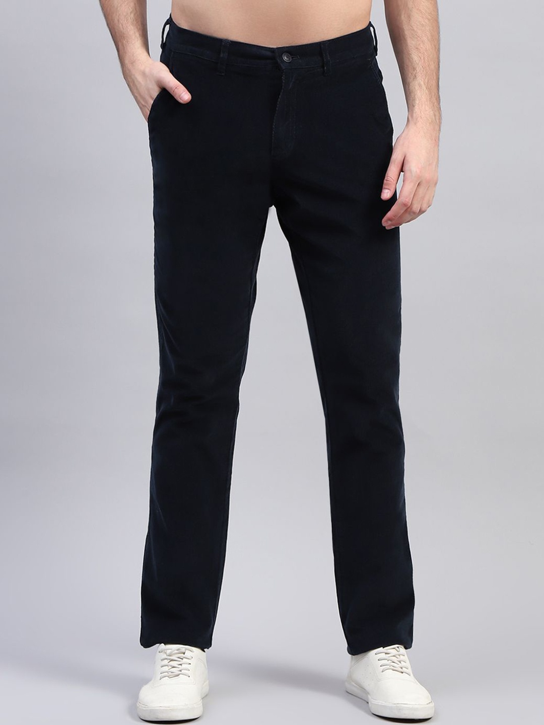

Monte Carlo Men Regular Fit Chinos Trousers, Navy blue