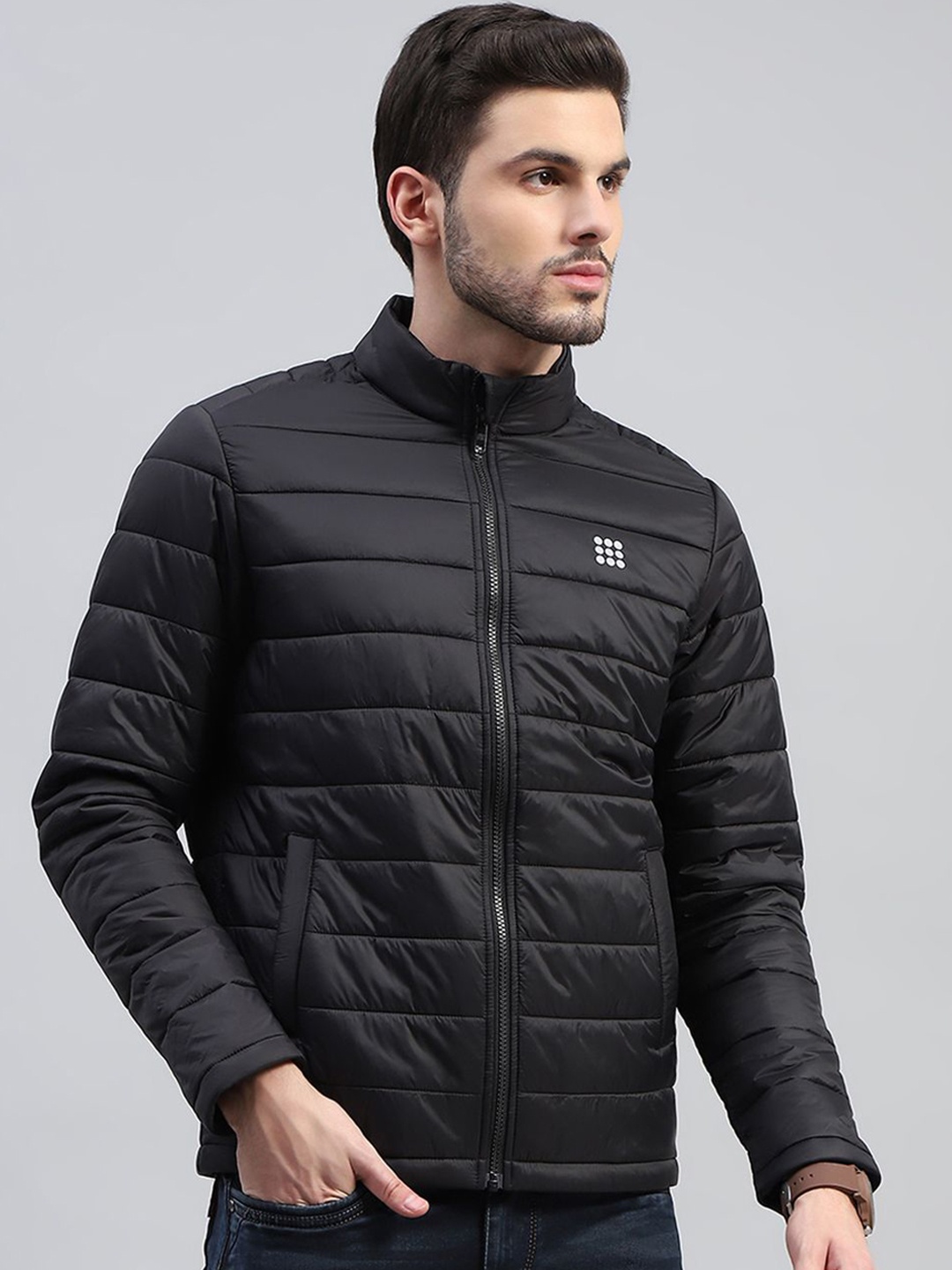 

rock.it Men Solid Regular Puffer Jacket, Black