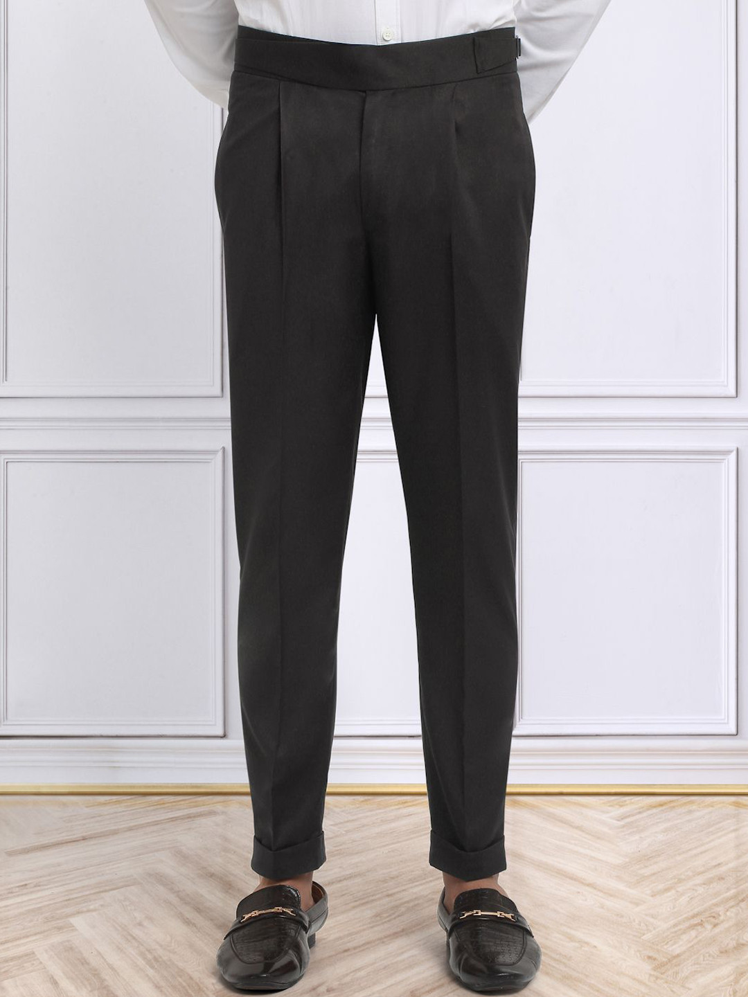 

KLOTTHE Men Italian Gurkha Pants, Brown