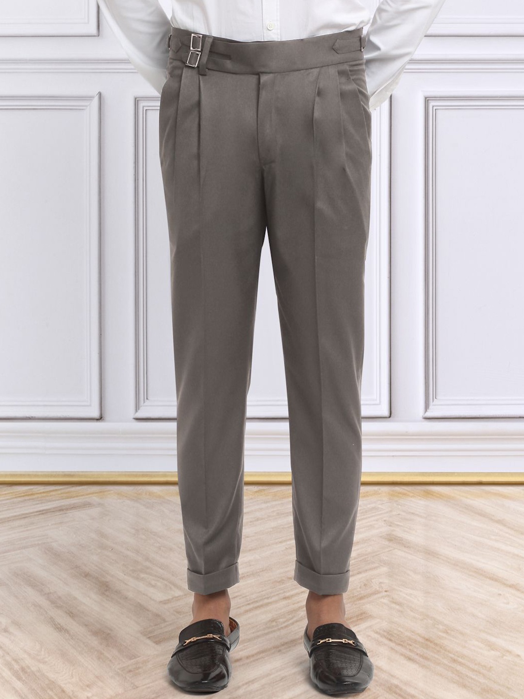 

KLOTTHE Men Italian Gurkha Pants, Brown