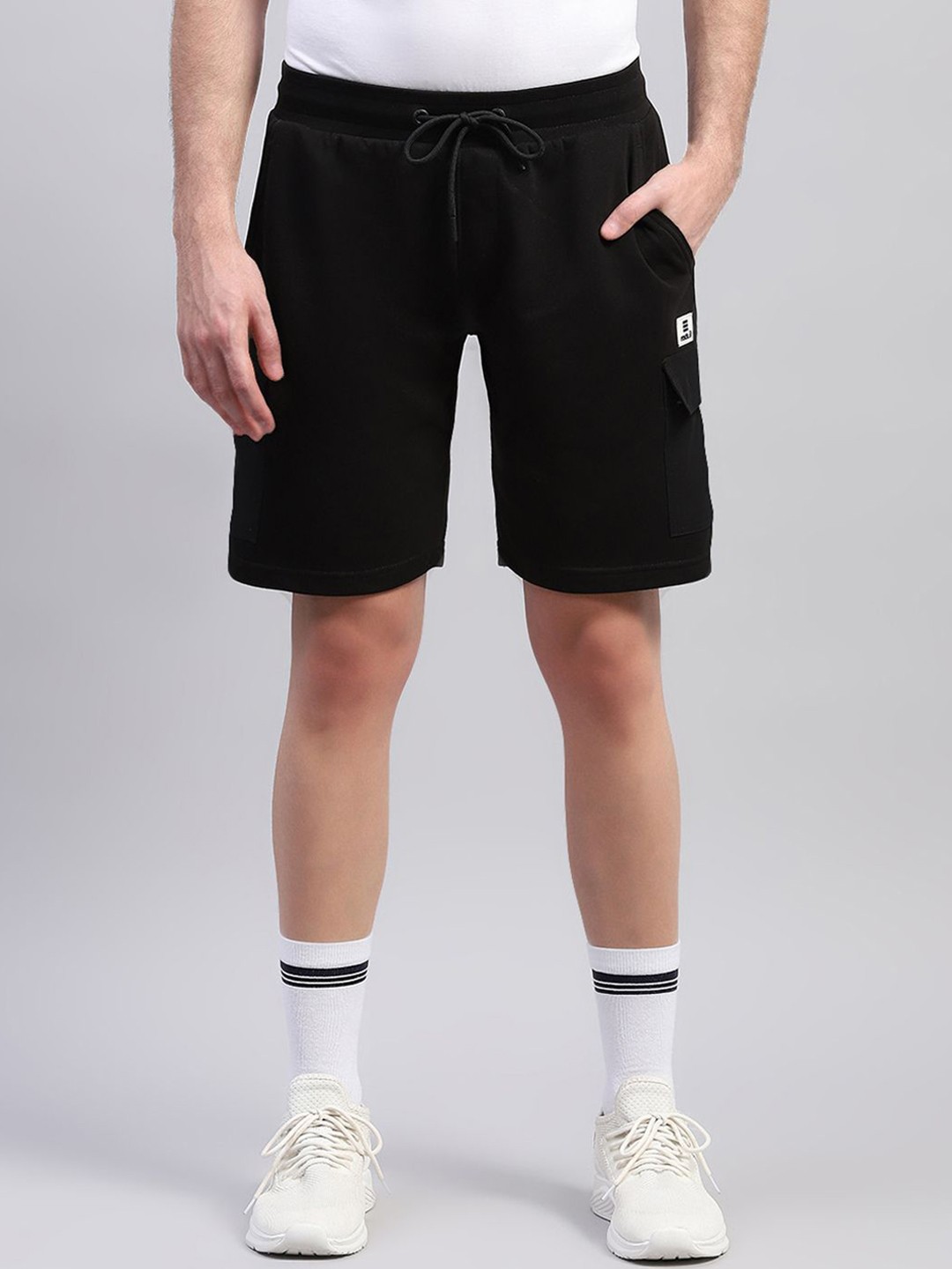 

rock.it Men Regular Fit Sports Shorts, Black