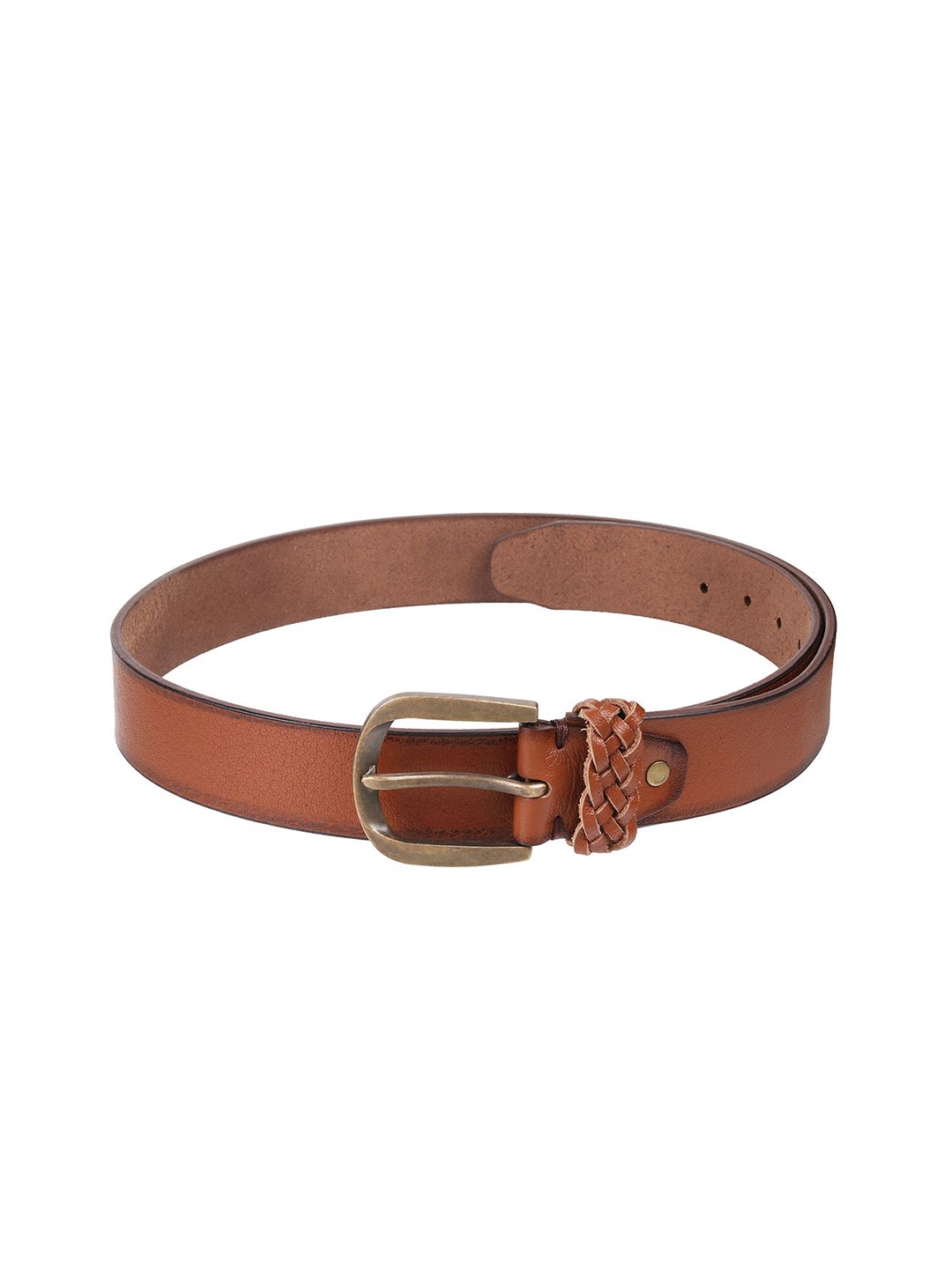 

Metro Women Solid Leather Belt, Tan