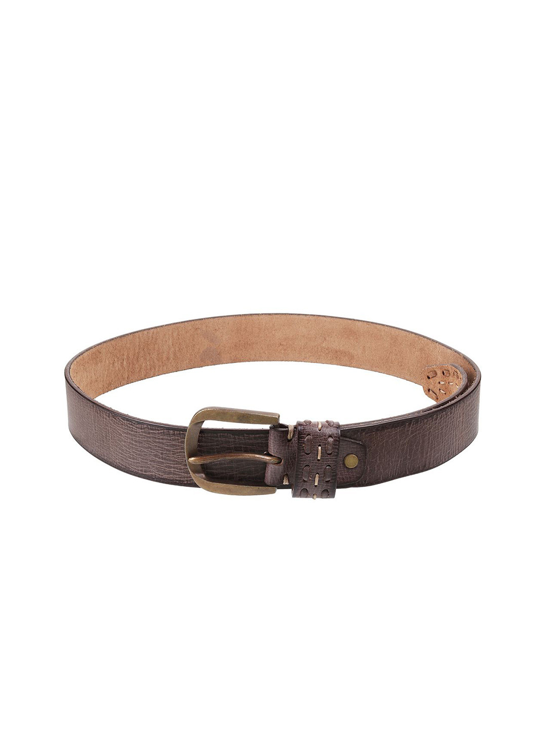 

Mochi Women Solid Leather Belt, Brown