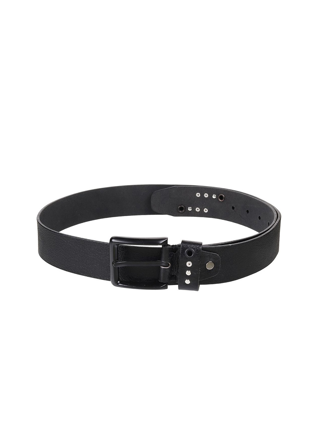 

Mochi Women Leather Solid Belt, Black