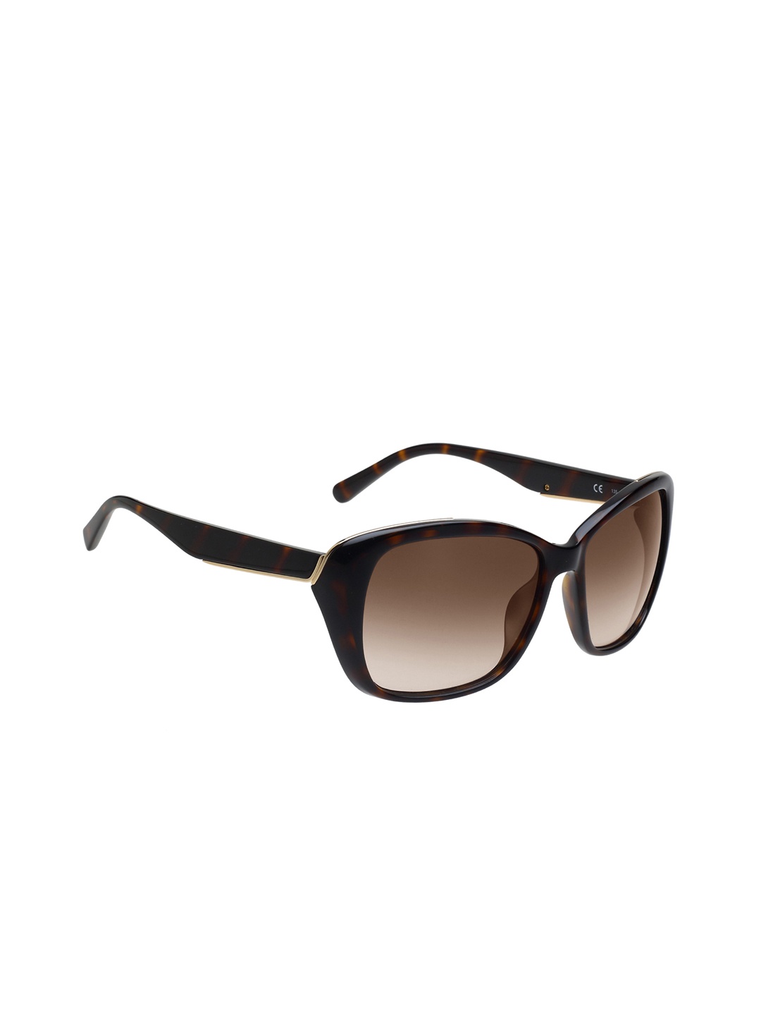 

Calvin Klein Women Square Sunglasses with UV Protected Lens 7863 214 58, Brown