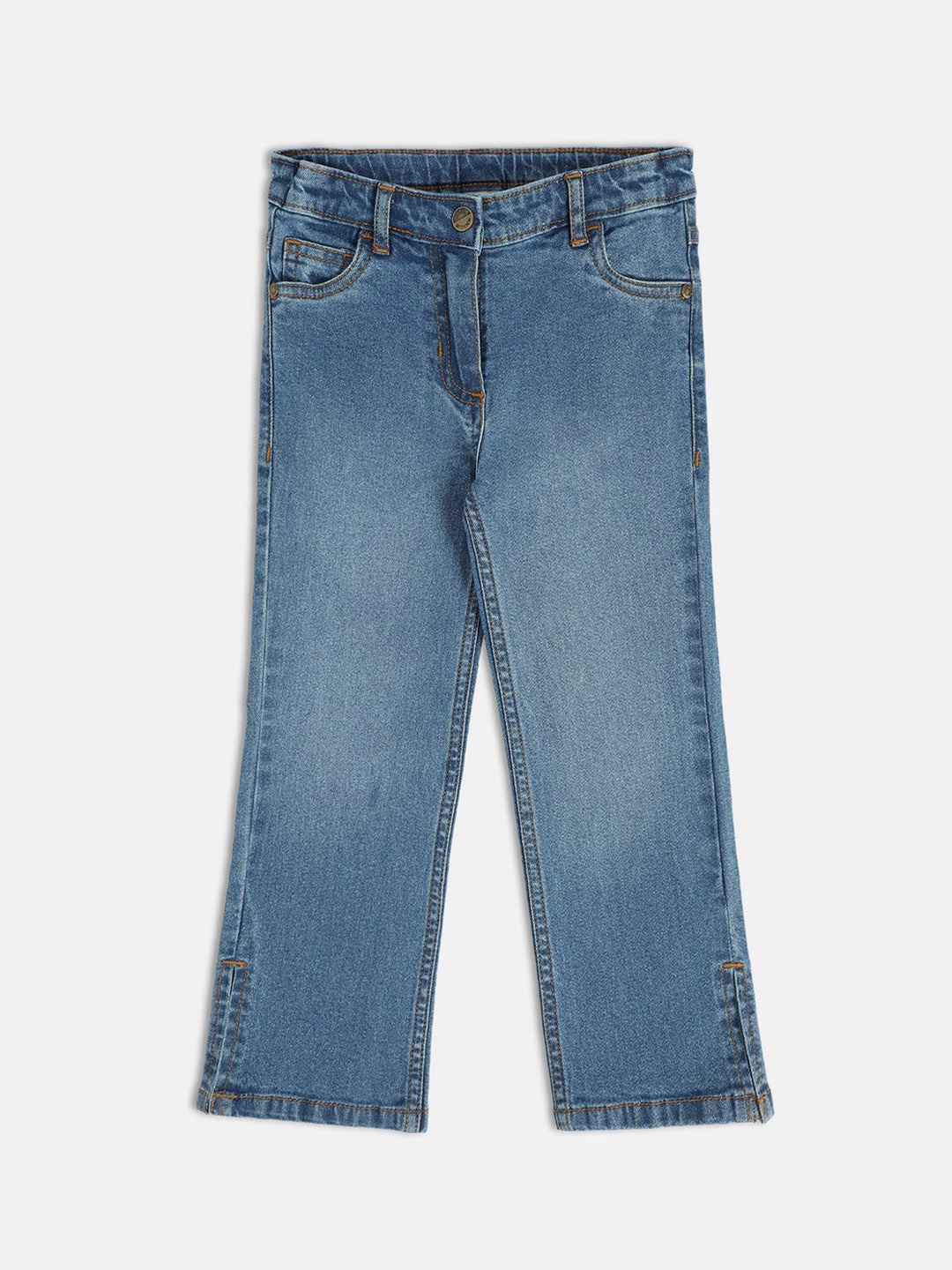 

MINI KLUB Girls Washed Light Fade Jeans, Blue
