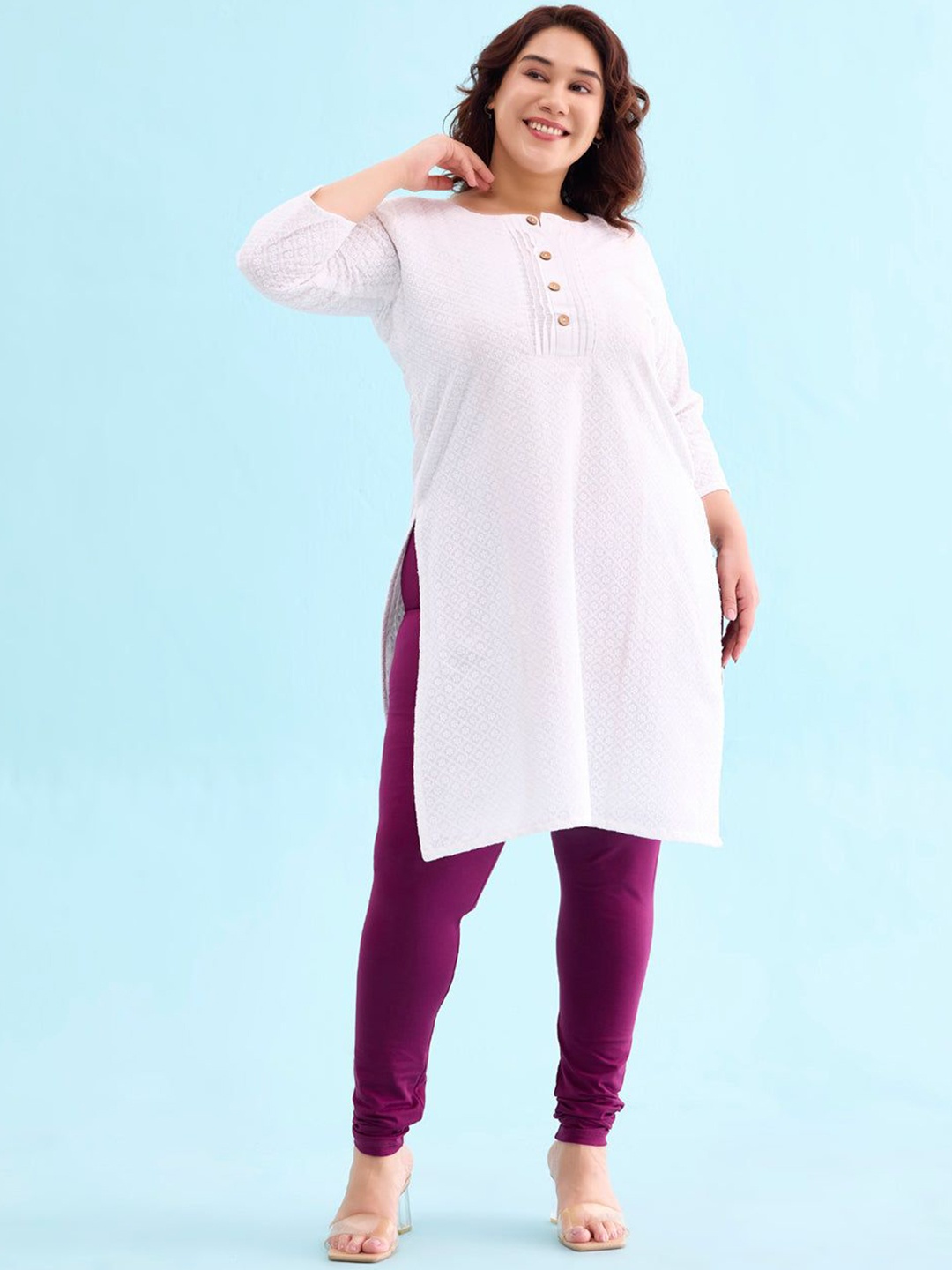 

Go Colors Churidar-Length Leggings, Purple