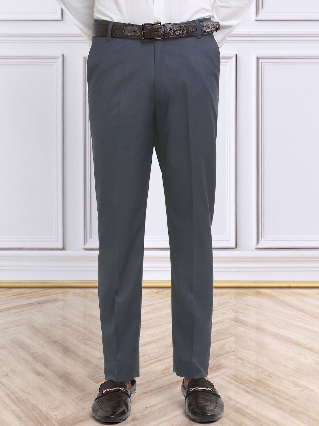 

KLOTTHE Men Italian Gurkha Pants, Blue