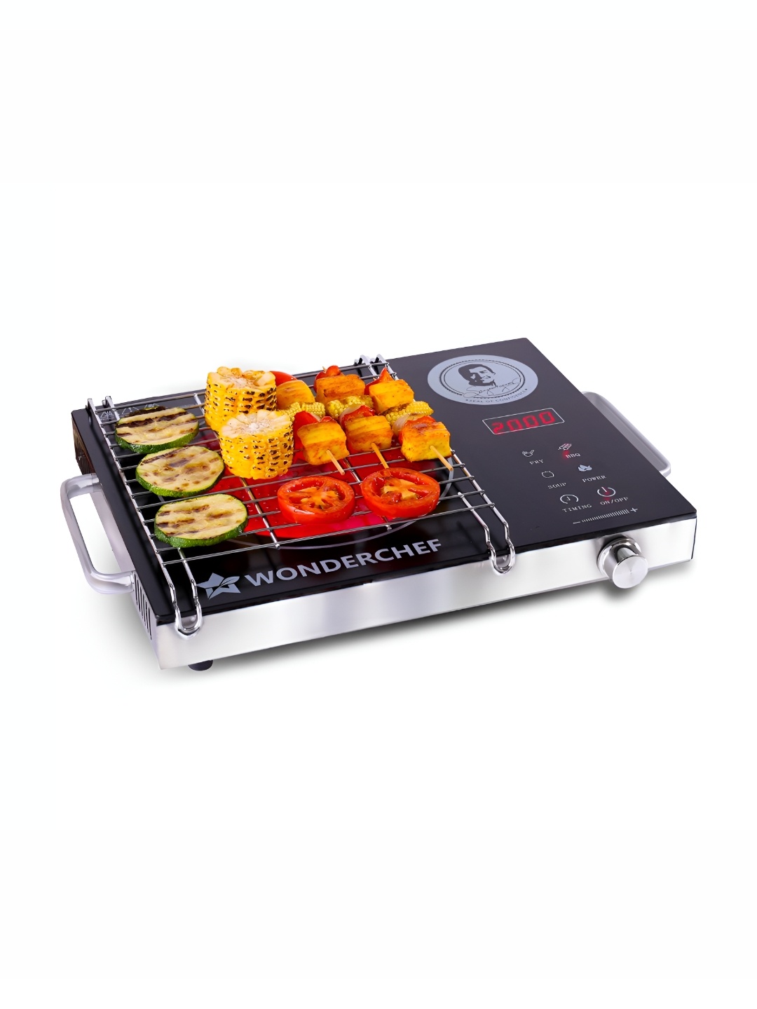 

Wonderchef Black & Grey Stainless Steel Induction Cooktop 2200W