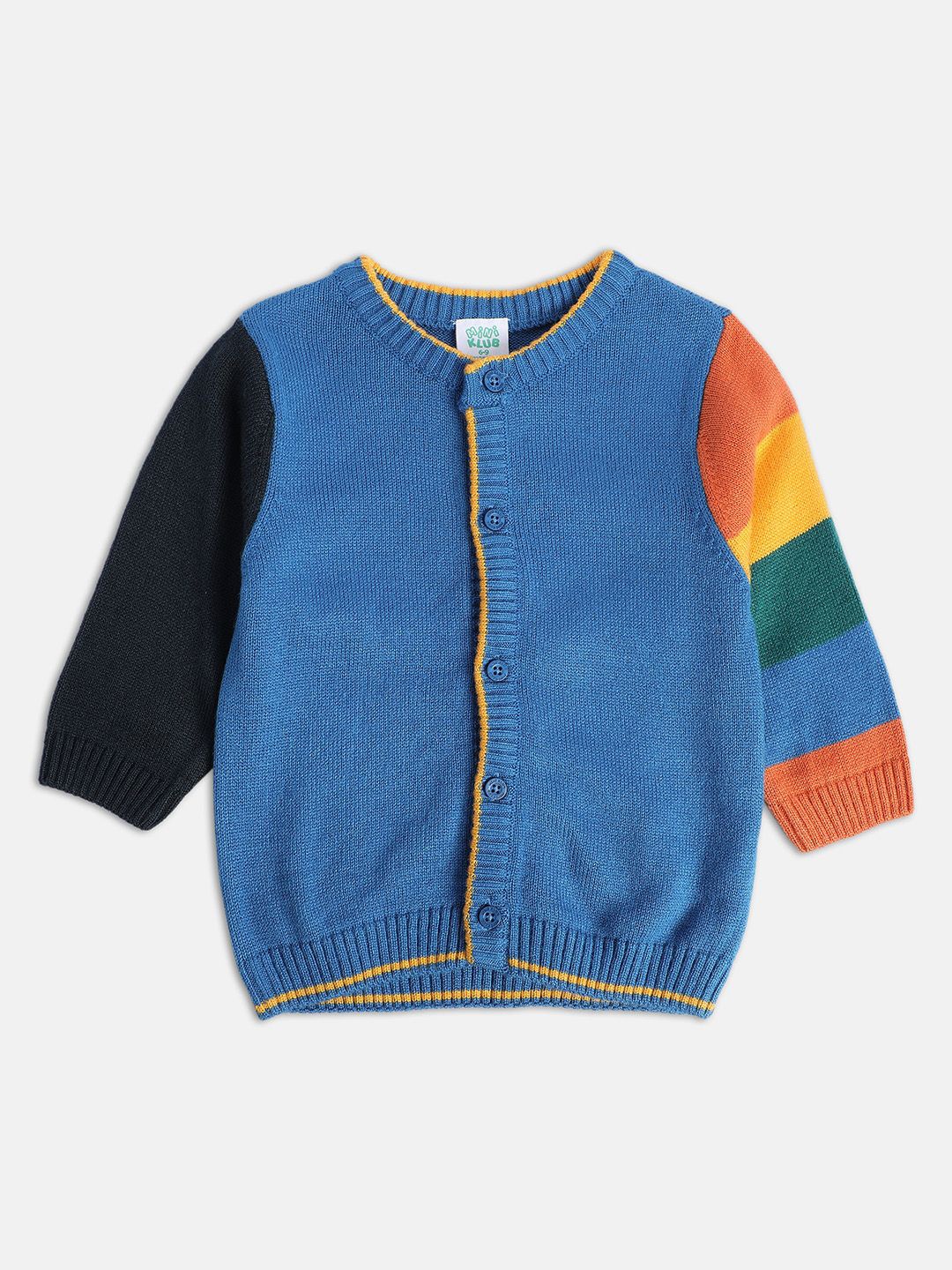 

MINI KLUB Boys Solid Cardigan Sweaters, Blue
