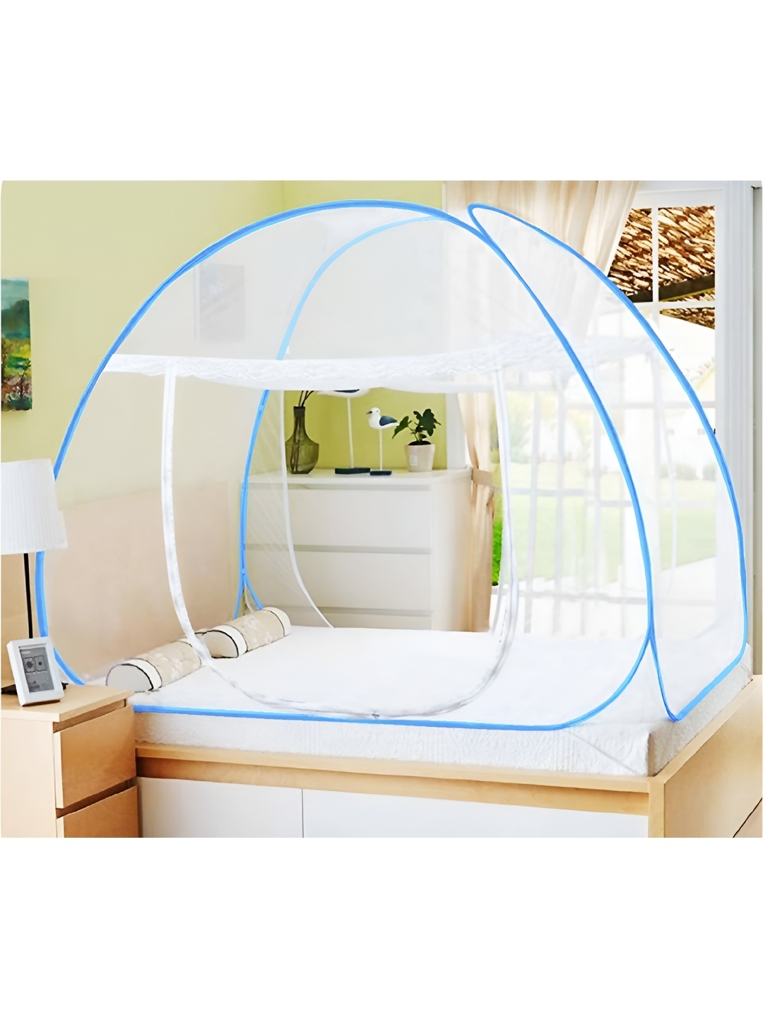 

Aetrius Blue & White King Size Tent Mosquito Net