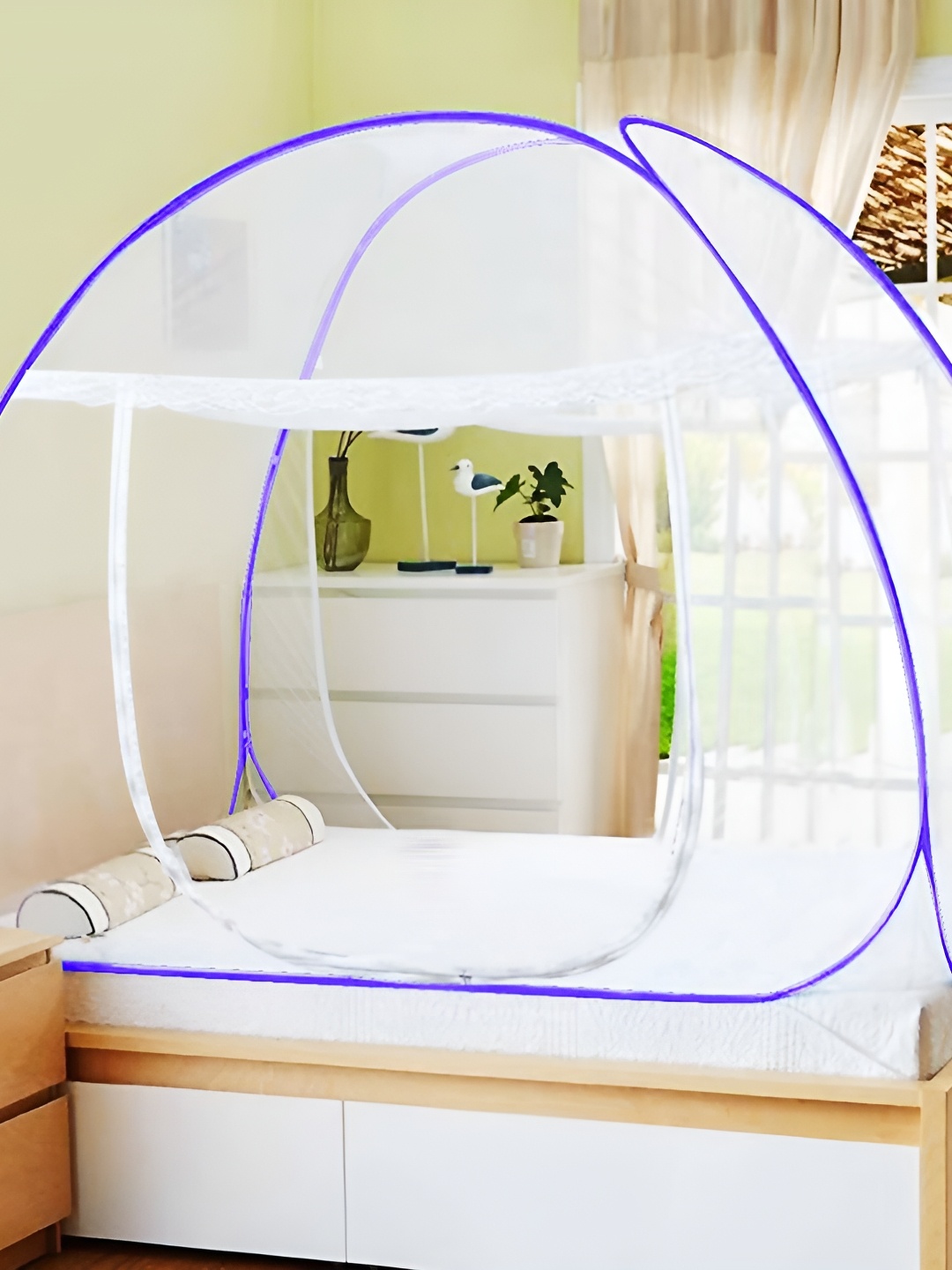

Aetrius Purple & White King Size Tent Mosquito Net