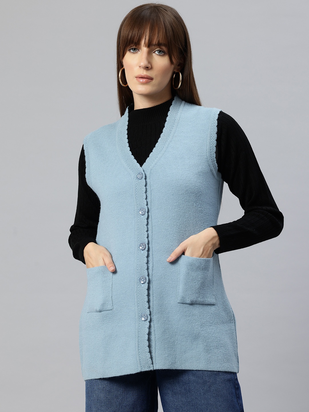 

Pierre Carlo Women's Sweater, Blue