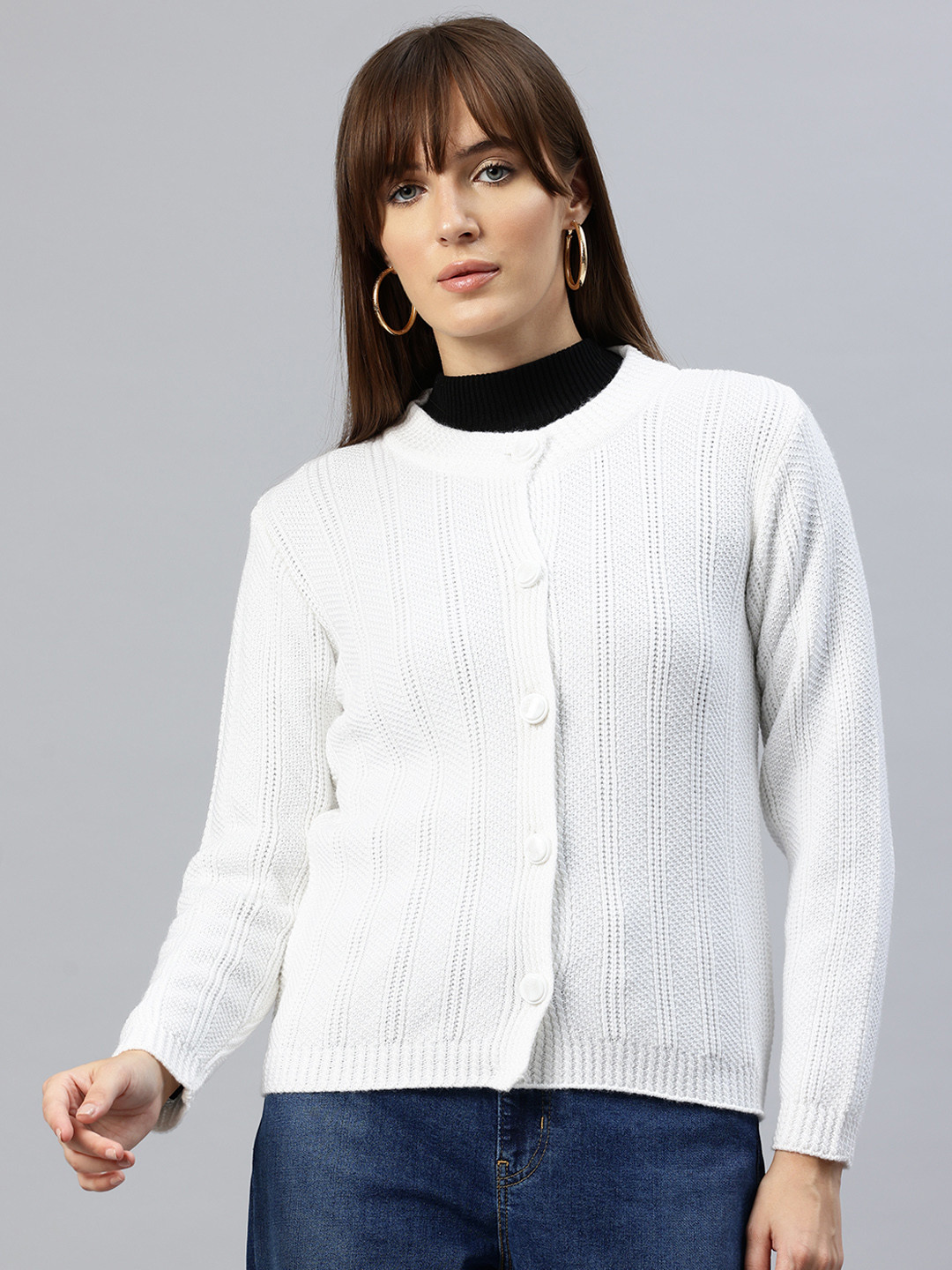 

Pierre Carlo Women's Sweater, Off white