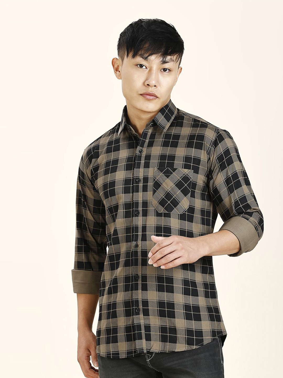 

TRYBUY.IN Men Standard Tartan Checks Opaque Checked Casual Shirt, Multi