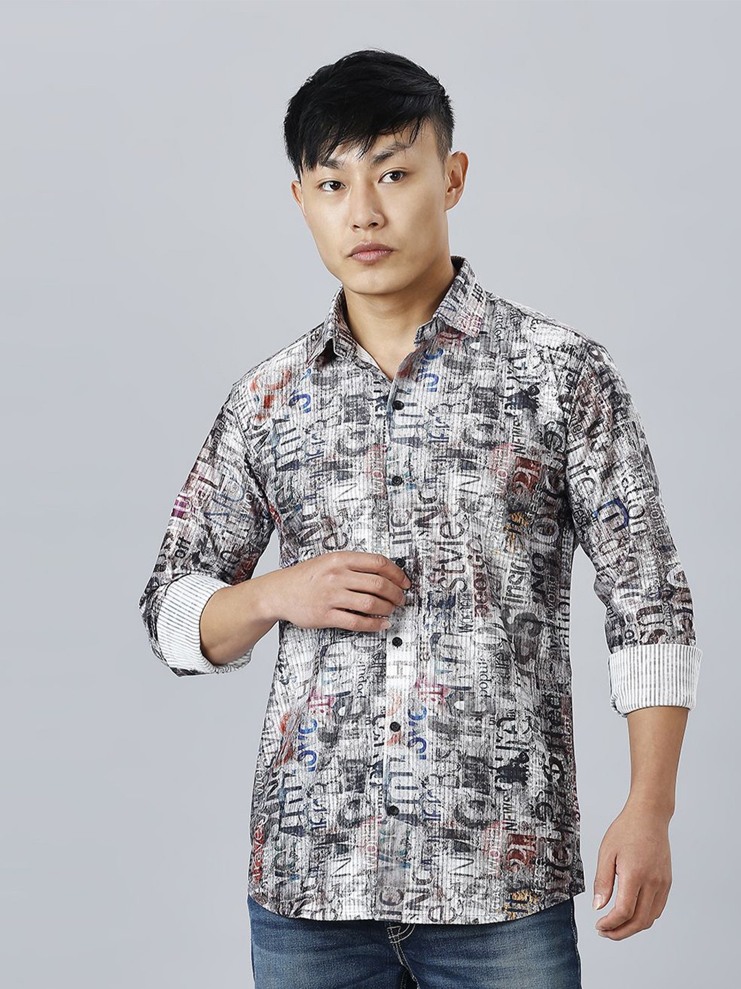 

TRYBUY.IN Men Standard Opaque Printed Casual Shirt, Multi