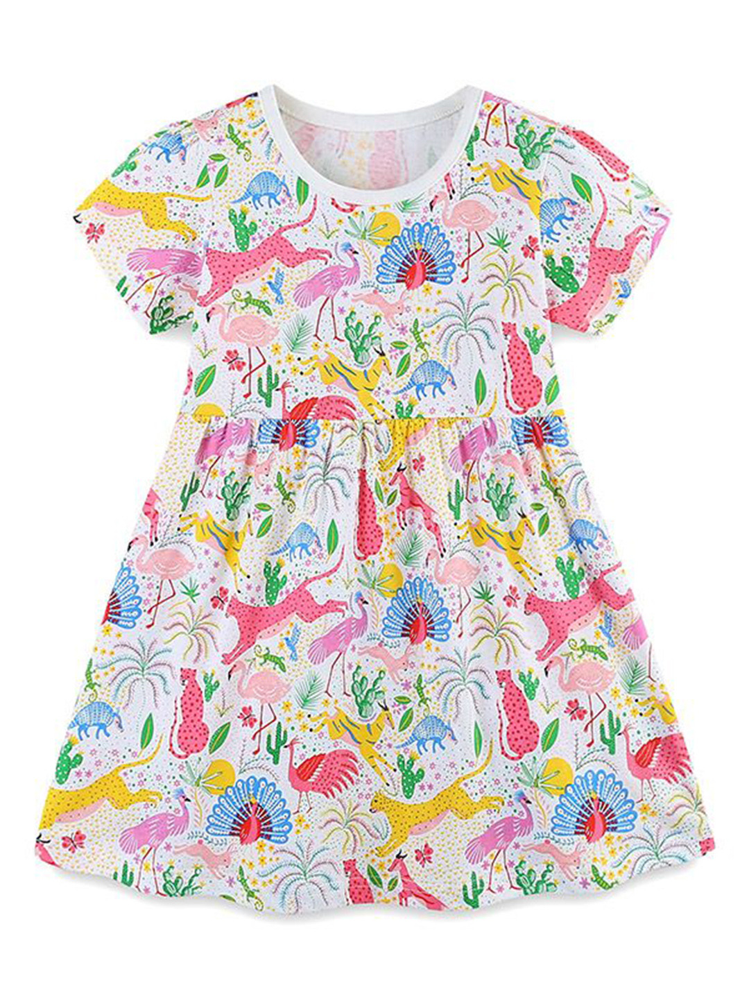 

StyleCast Girls Conversational Printed Fit & Flare Dress, White