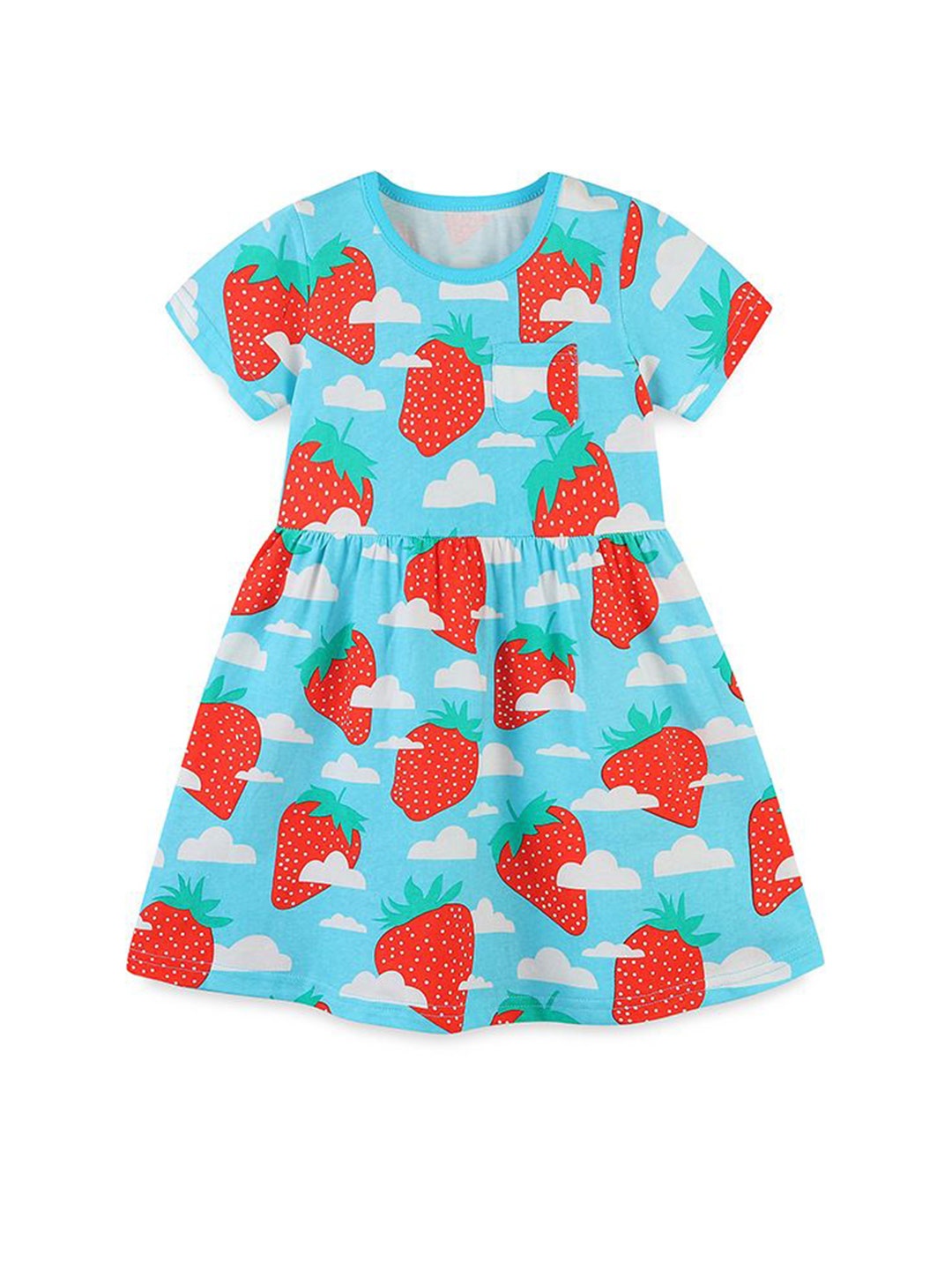 

StyleCast Girls Printed Fit & Flare Midi Dress, Blue