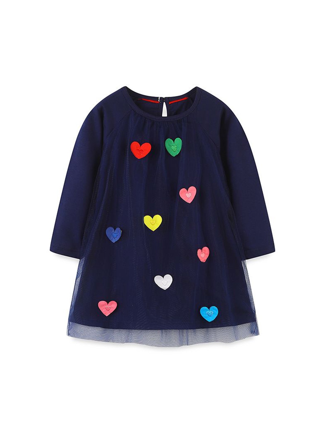 

StyleCast Girls Embellished A-Line Dress, Navy blue