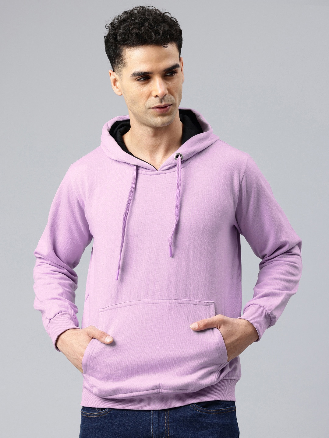 

ADBUCKS Men Hooded Sweatshirt, Purple