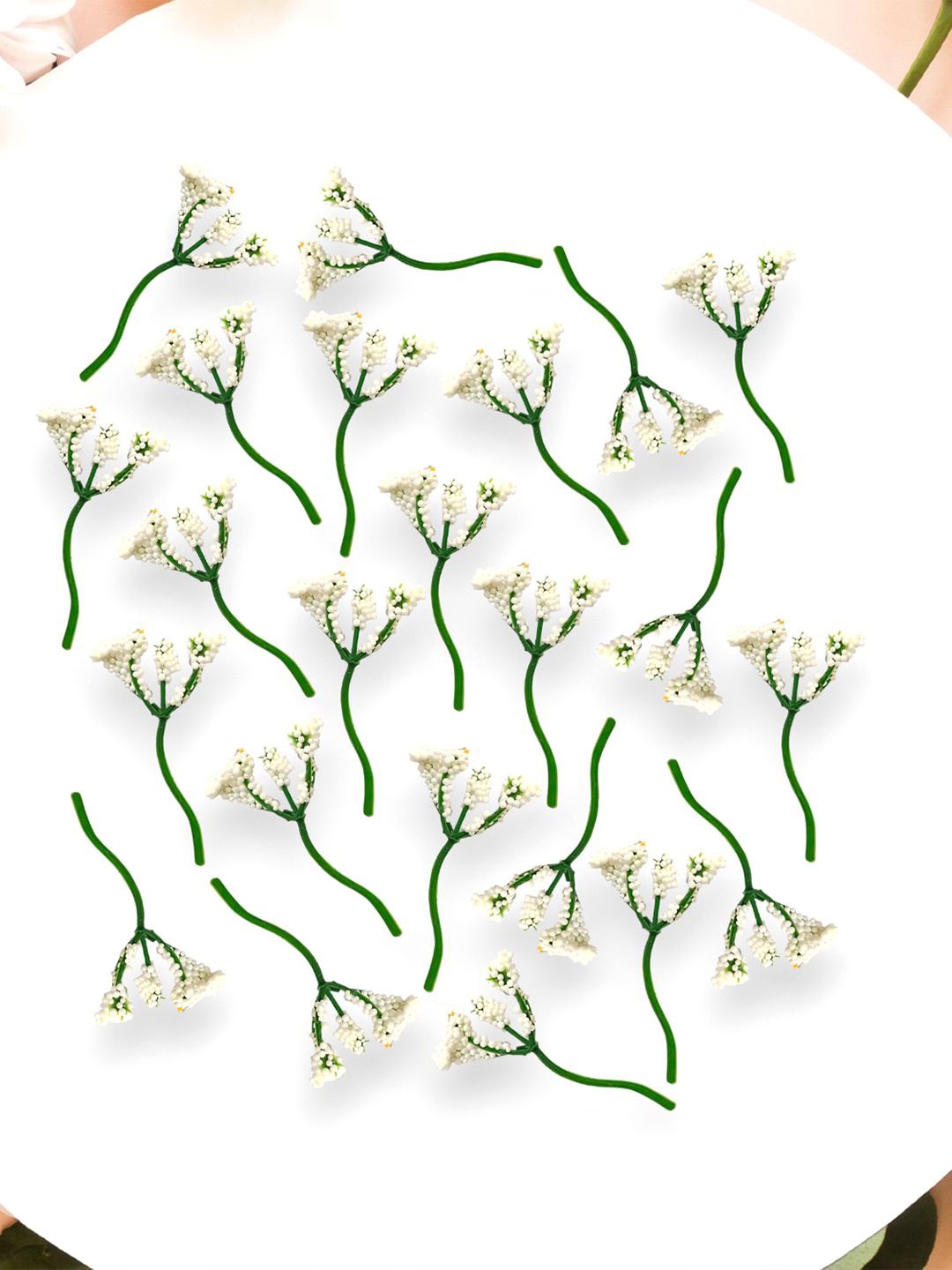 

Hair Flare Women Beaded Hair Accessory Set of, White