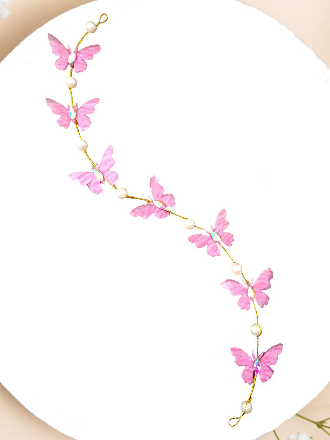 

Hair Flare Women Beaded Hair Accessory Set of, Pink