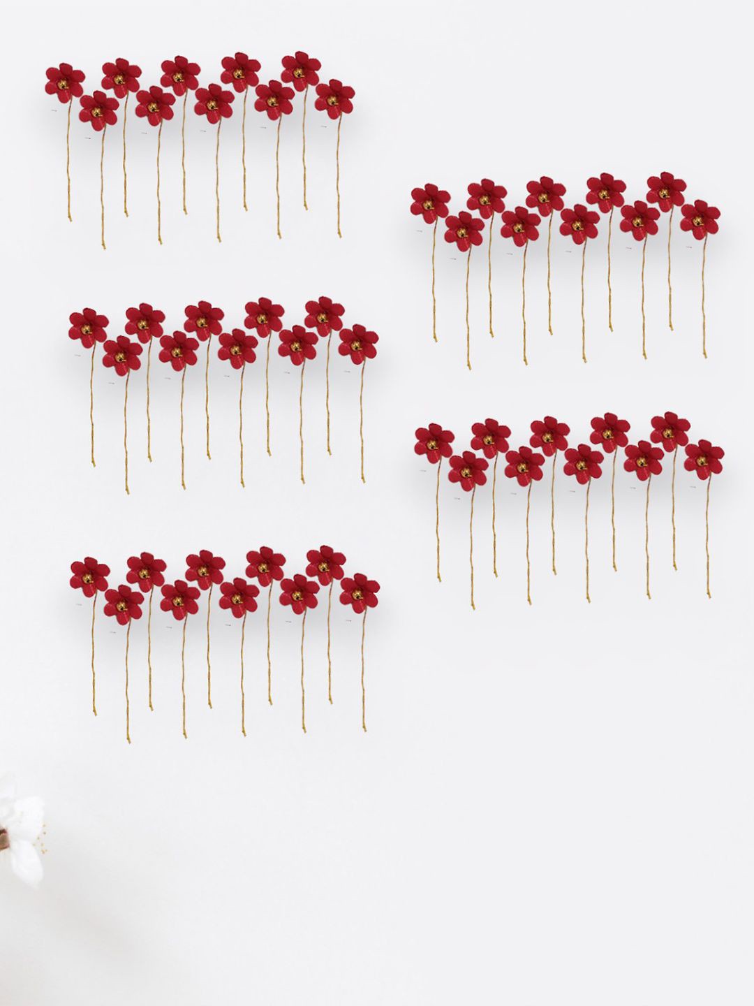 

Hair Flare Women Beaded Hair Accessory Set of, Maroon