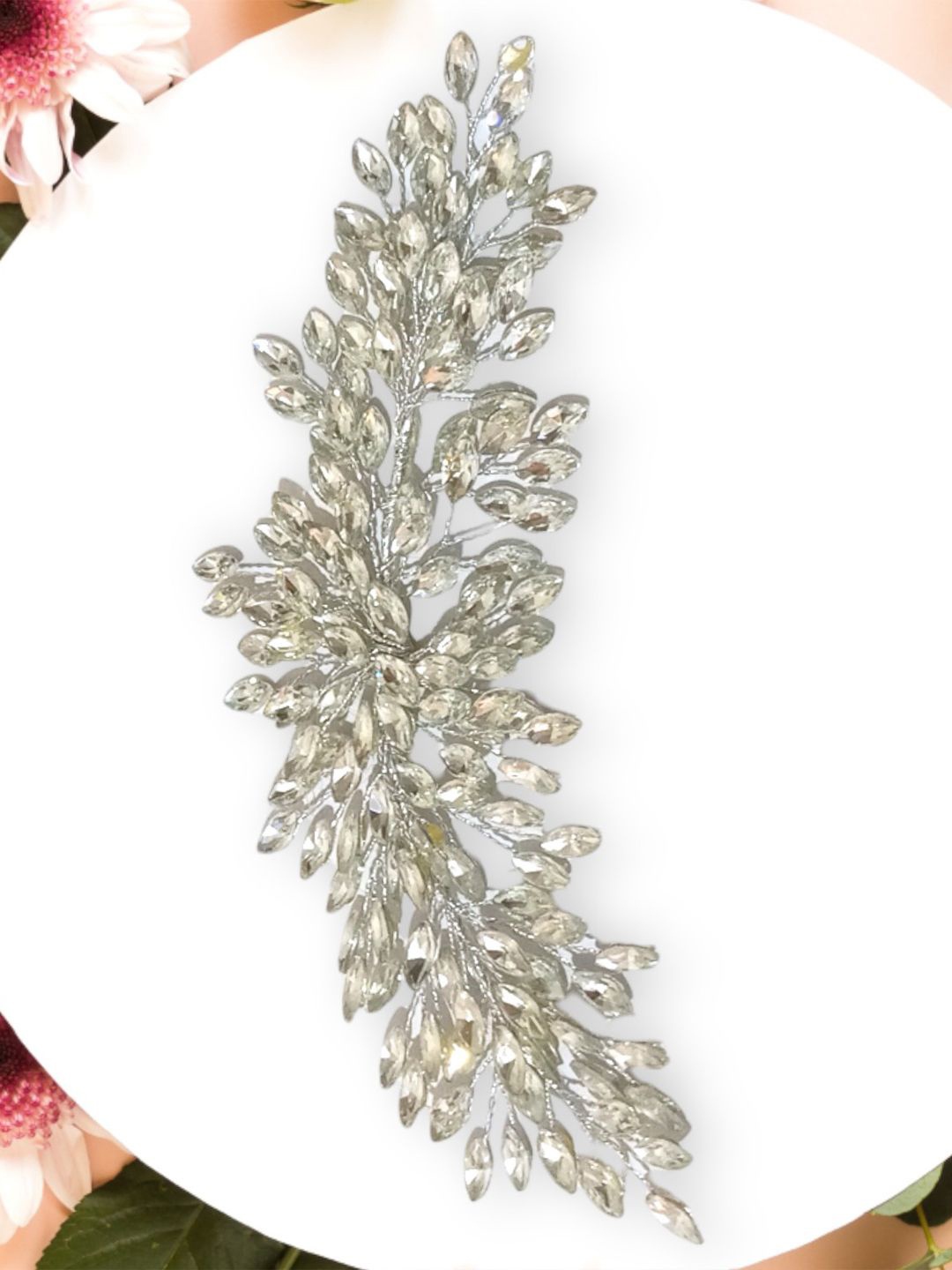 

Hair Flare Women Beaded Hair Accessory Set of, Silver