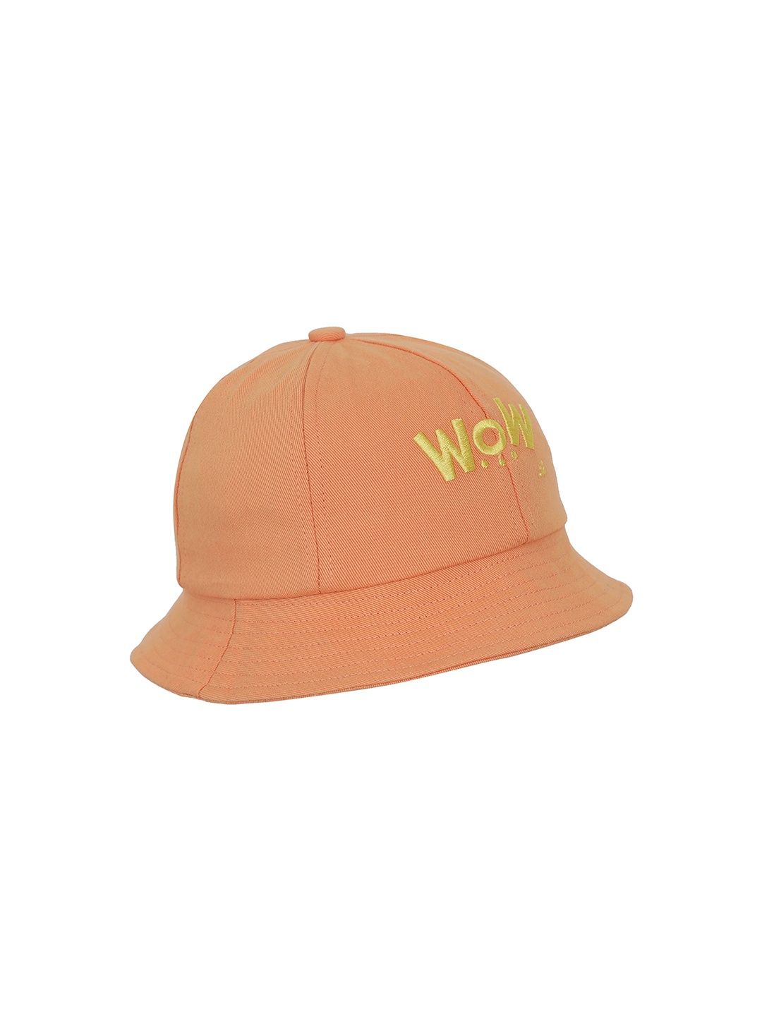 

FabSeasons Kids Solid Cotton Bucket Hat, Orange
