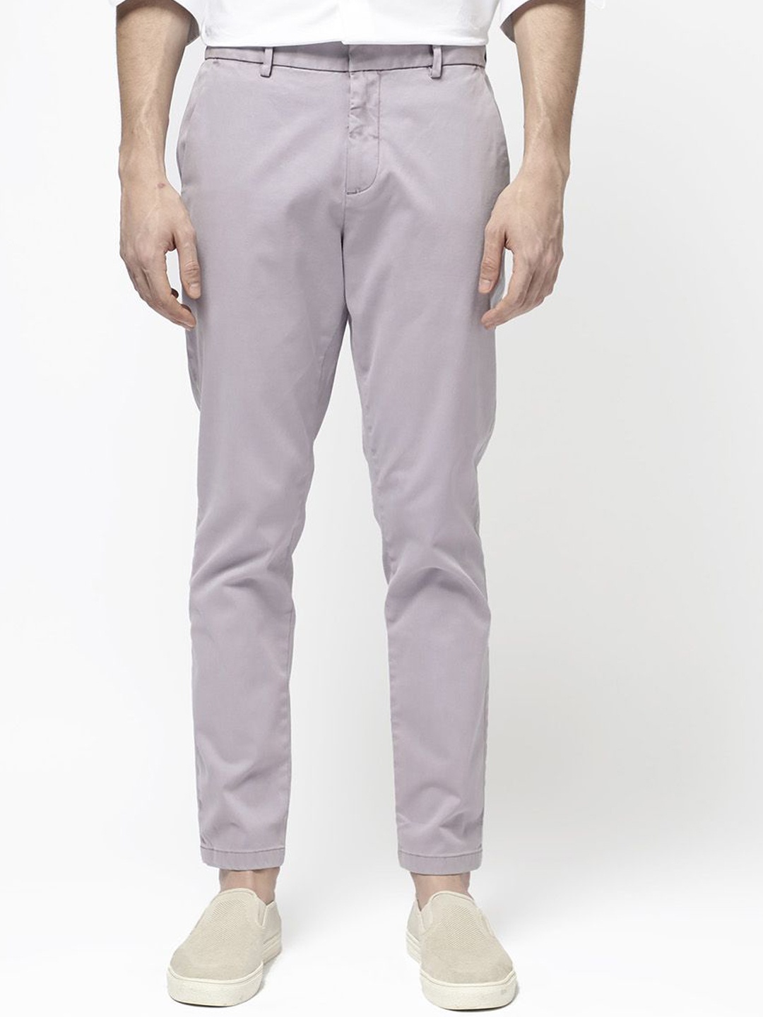 

RARE RABBIT Men Tailored Chinos Trousers, Purple