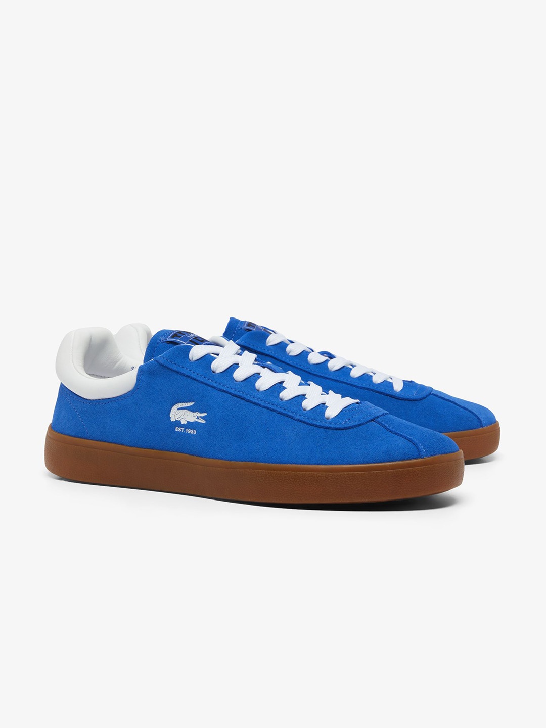 

Lacoste Men Colourblocked Suede Sneakers, Blue