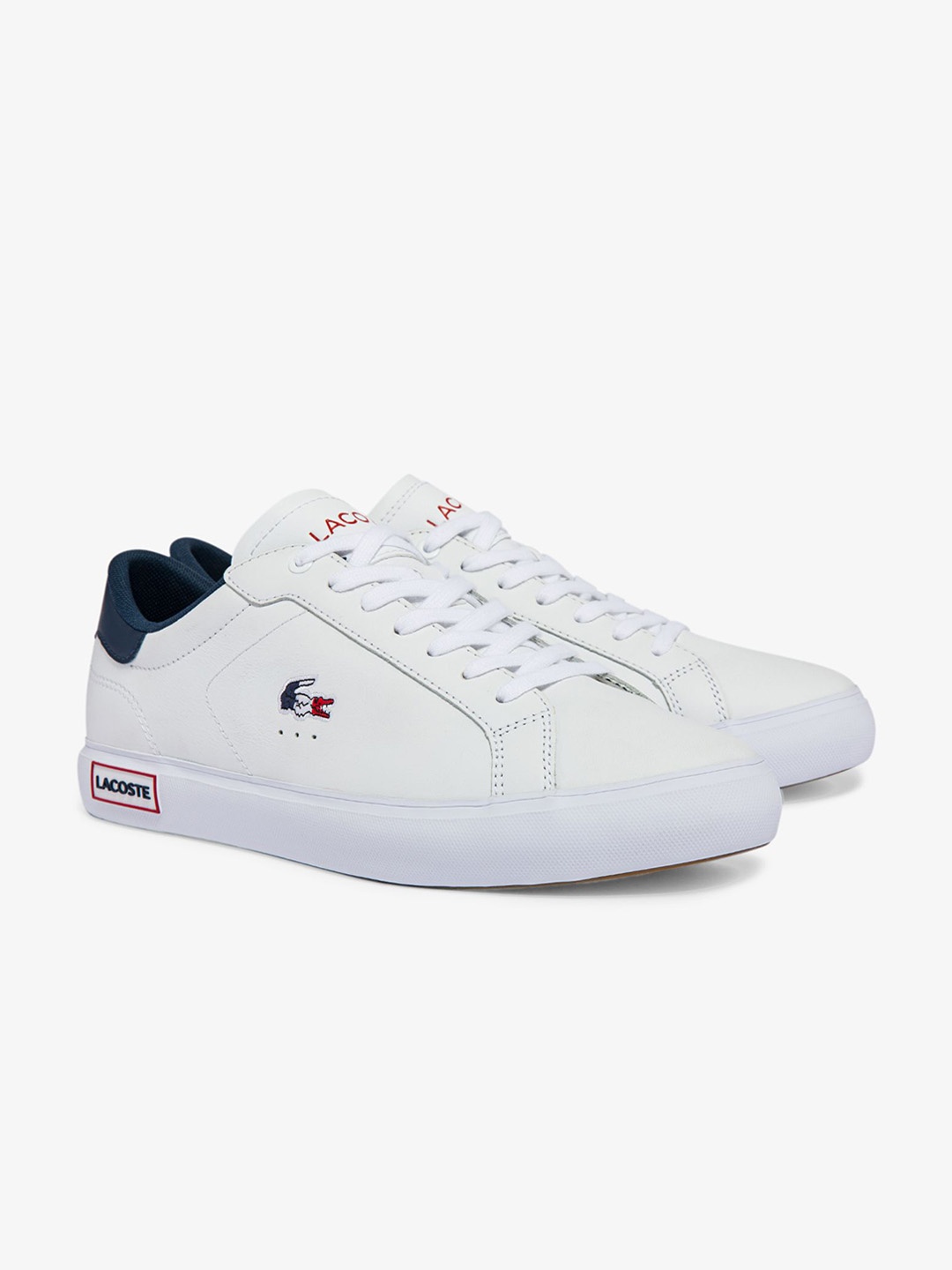 

Lacoste Men Colourblocked Regular Lace Ups Round Toe Sneakers, White