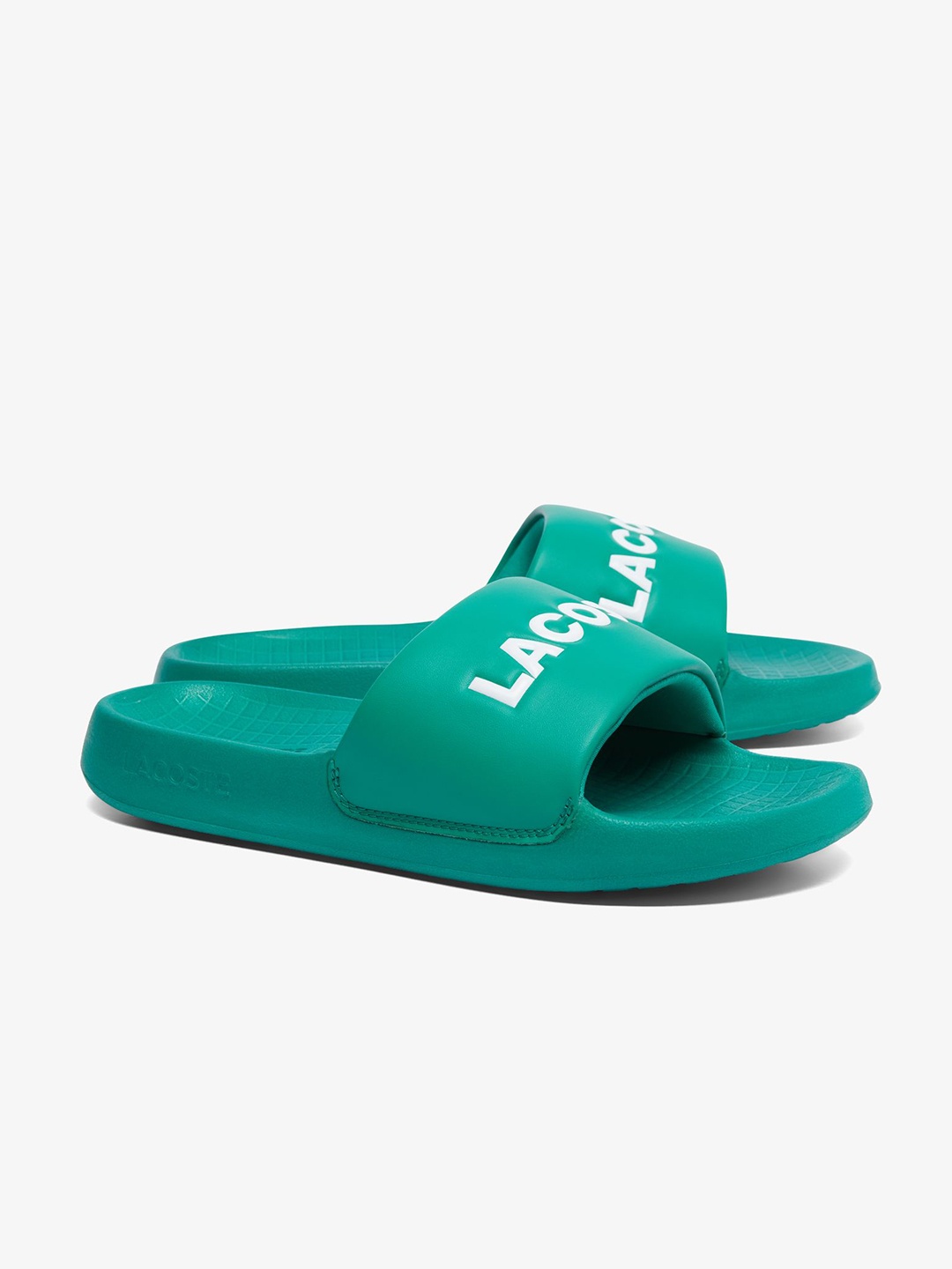 

Lacoste Men Printed Sliders, Green