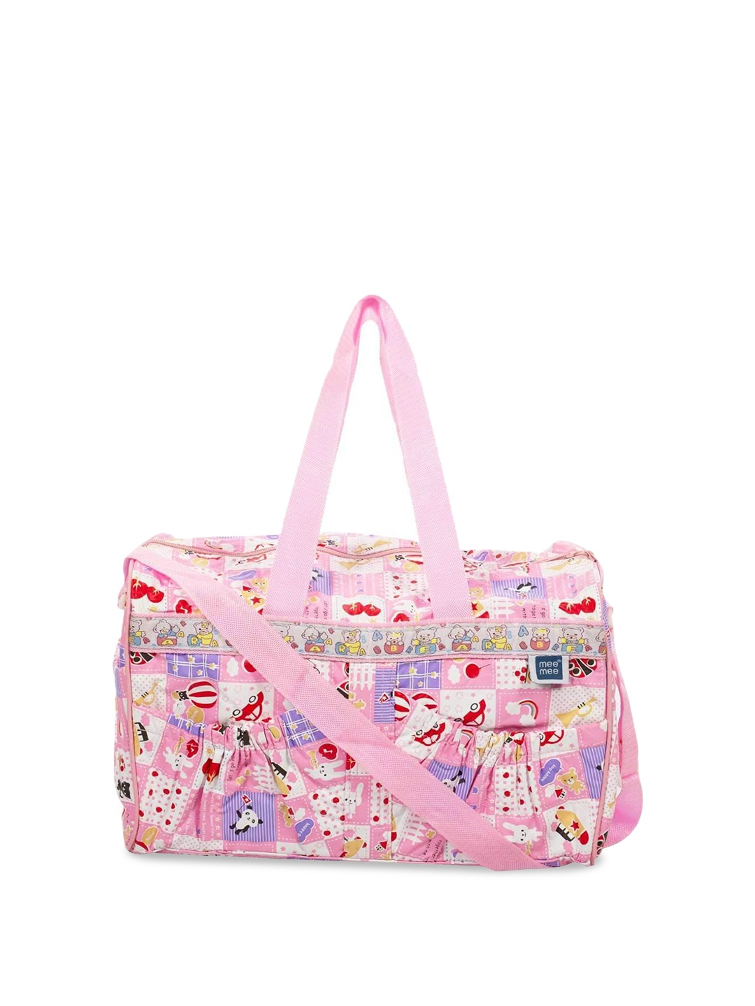 

MeeMee Kids Printed Lightweight Diaper Bag, Pink