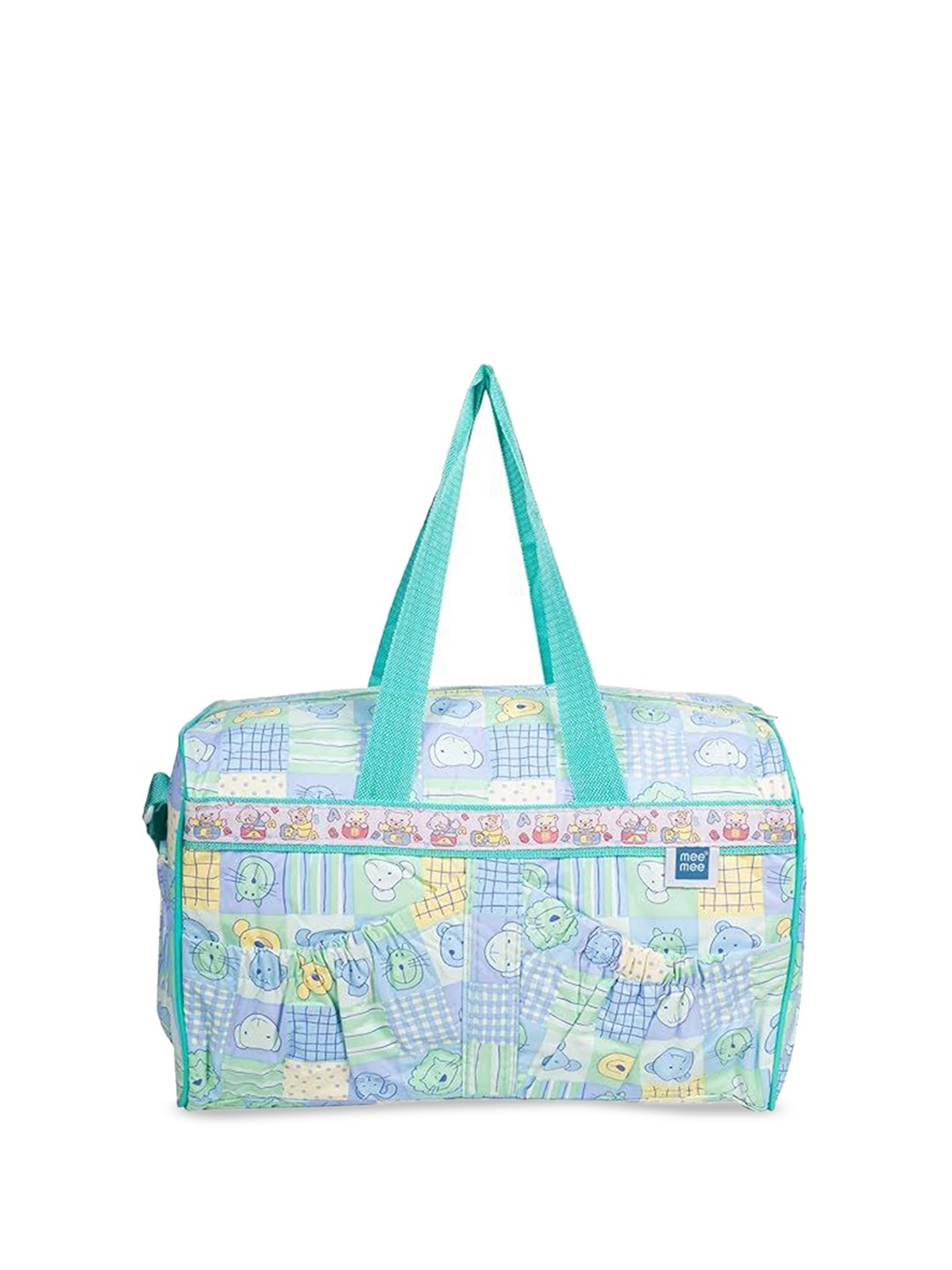 

MeeMee Kids Printed Shoulder Diaper Bag, Blue