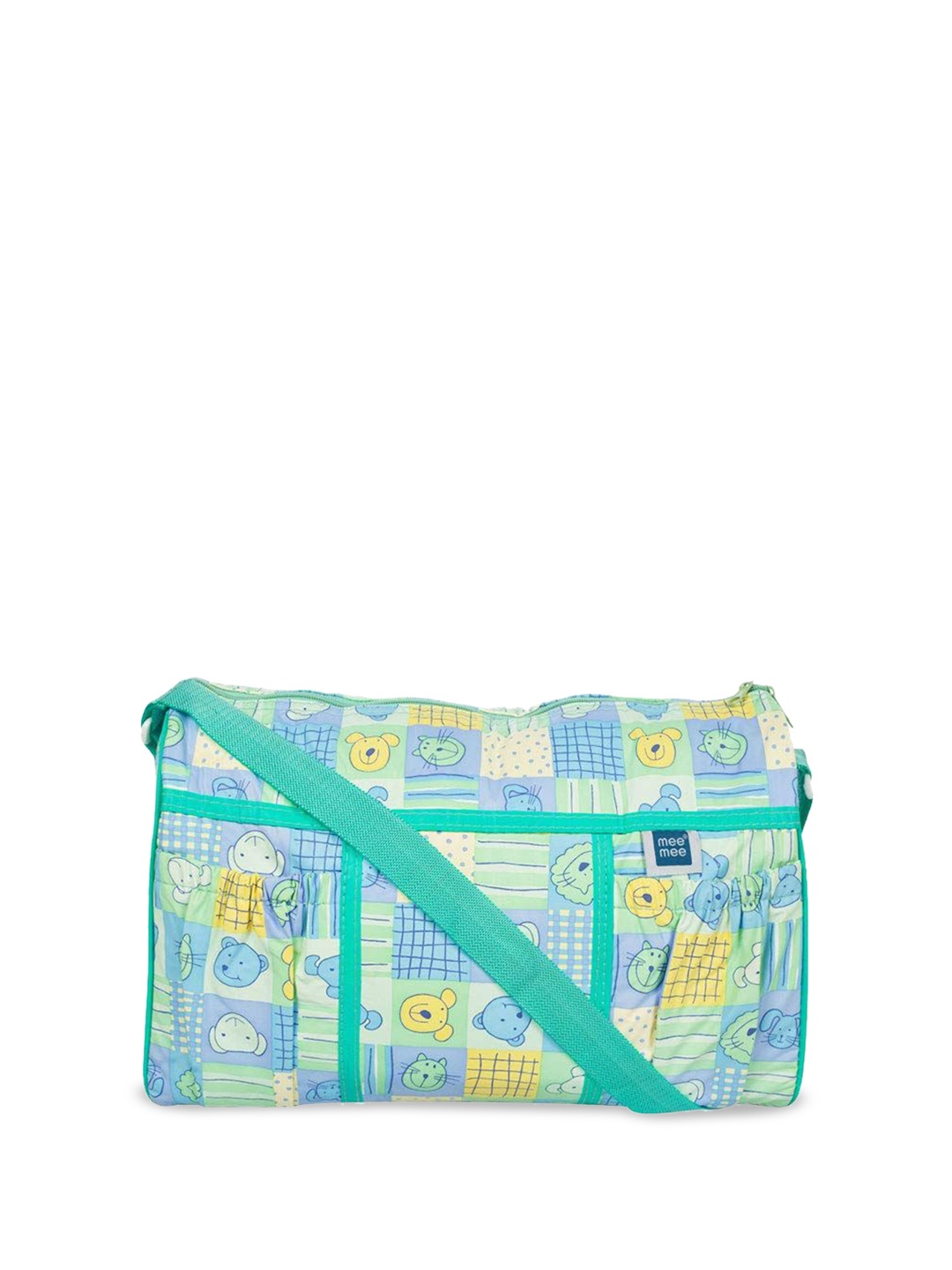 

MeeMee Kids Printed Diaper Shoulder Bag, Green