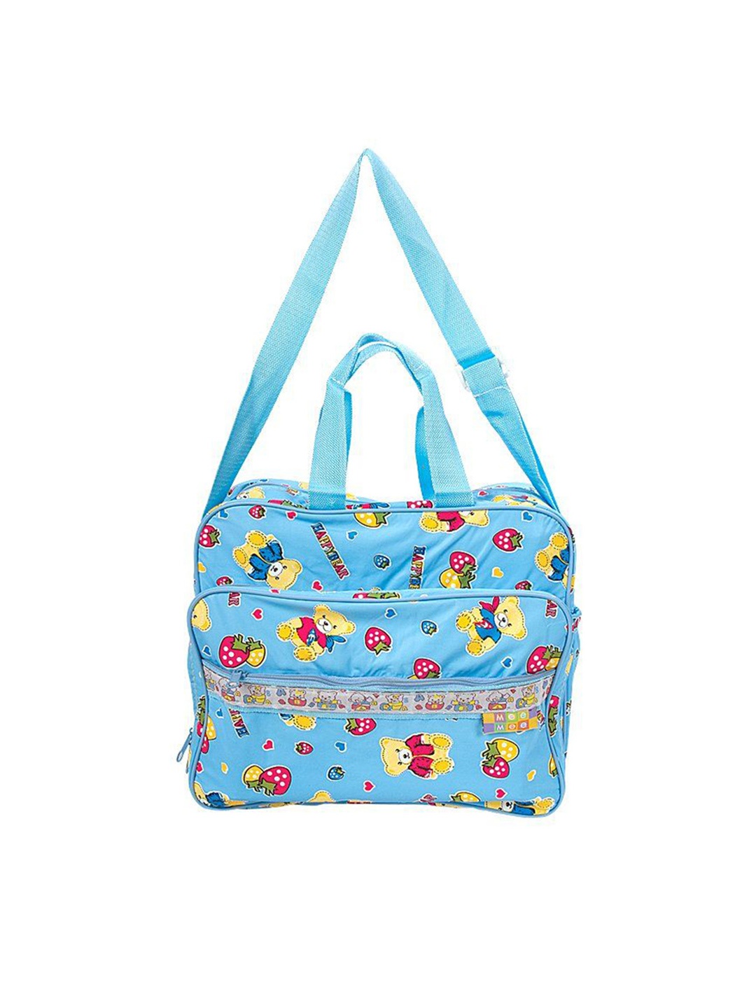 

MeeMee Kids Printed Diaper Bag, Blue