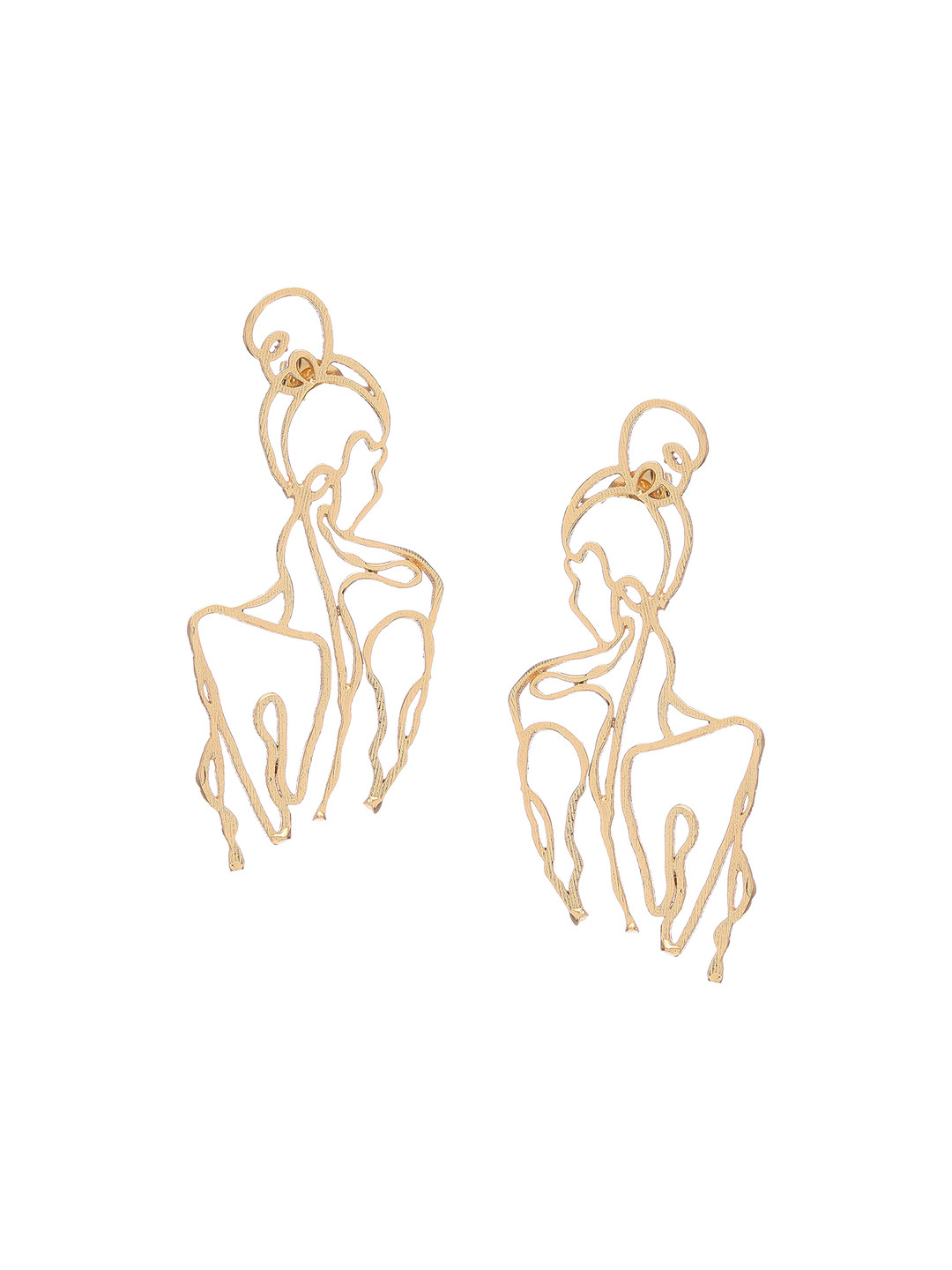 

ROYAL PITARAH Gold Plated Drop Earrings
