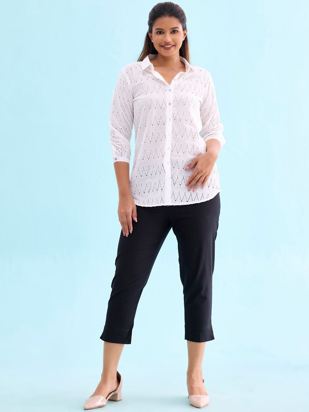 

Go Colors Women Relaxed Loose Fit Trousers, Black