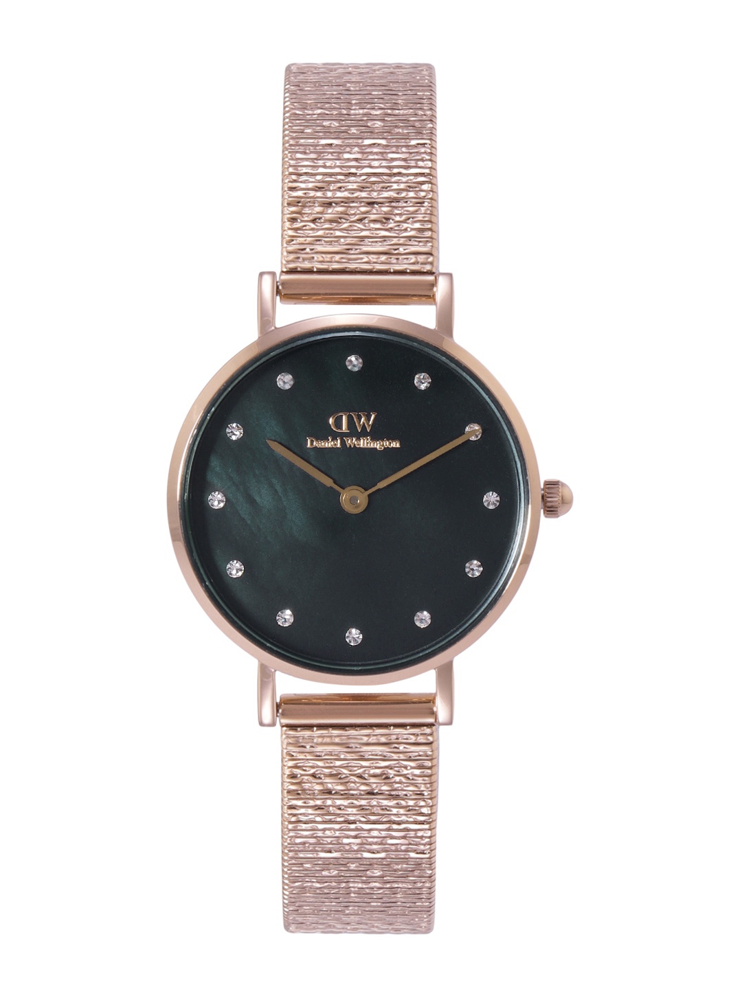

Daniel Wellington Women Mother of Pearl Dial Bracelet Style Analogue Watch-DW00100591K, Black