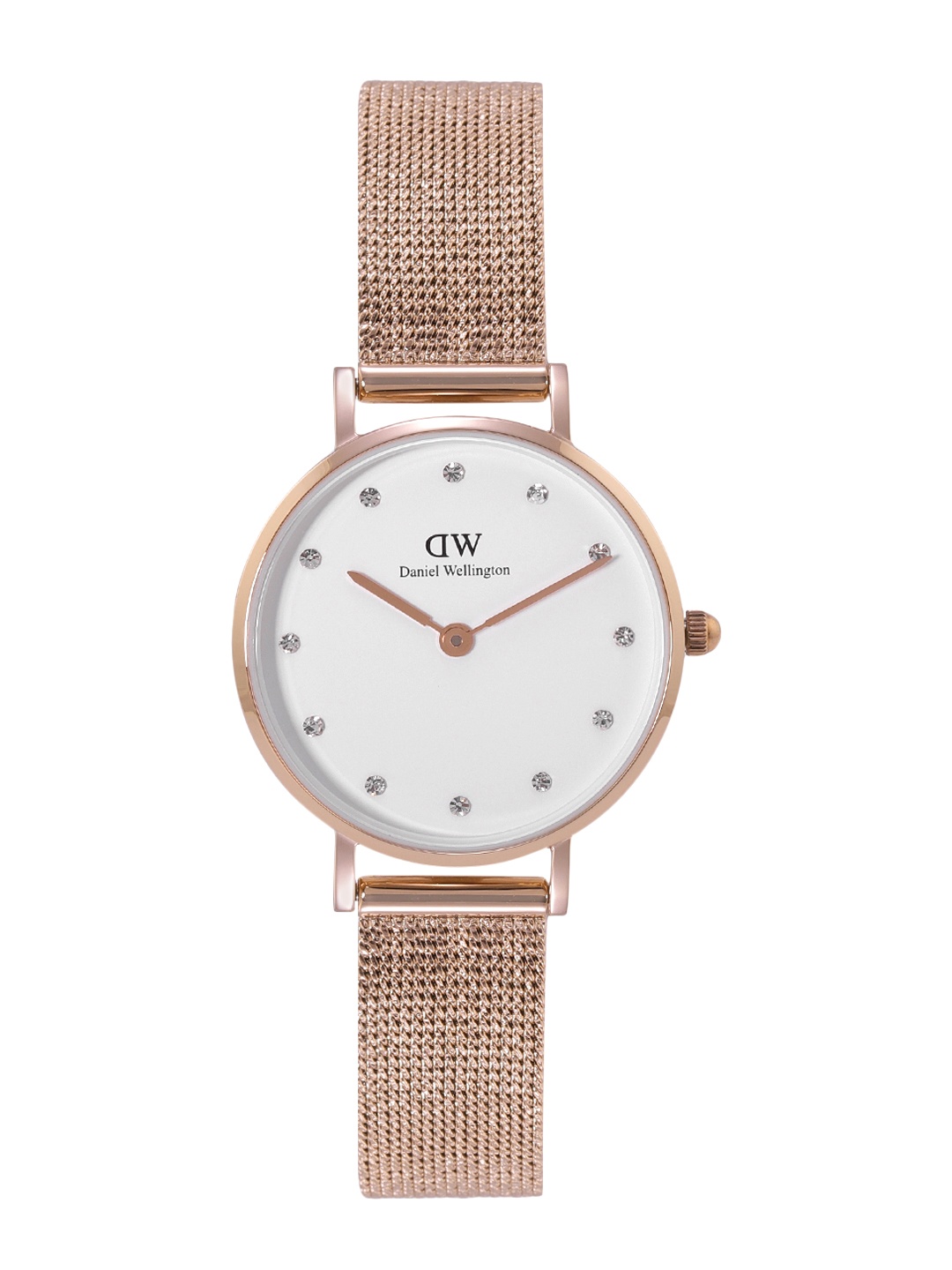 

Daniel Wellington Women Stainless Steel Bracelet Style Straps Analogue Watch-DW00100528K, White