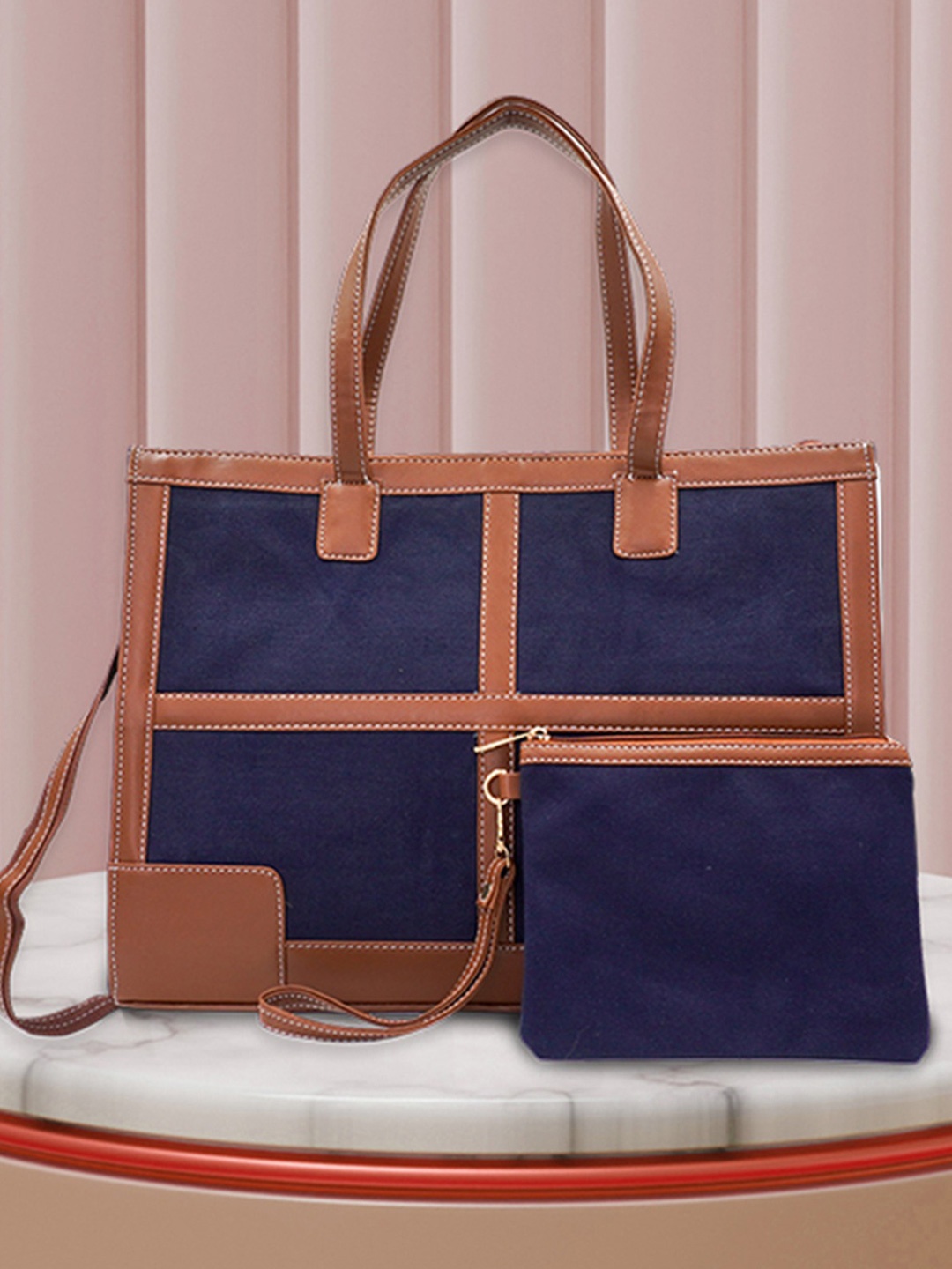 

Womanix Women Structured Handheld Bag, Blue