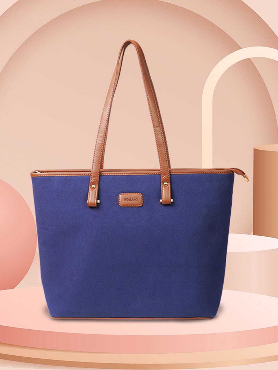 

Womanix Structured Shoulder Bag with Bow Detail, Blue